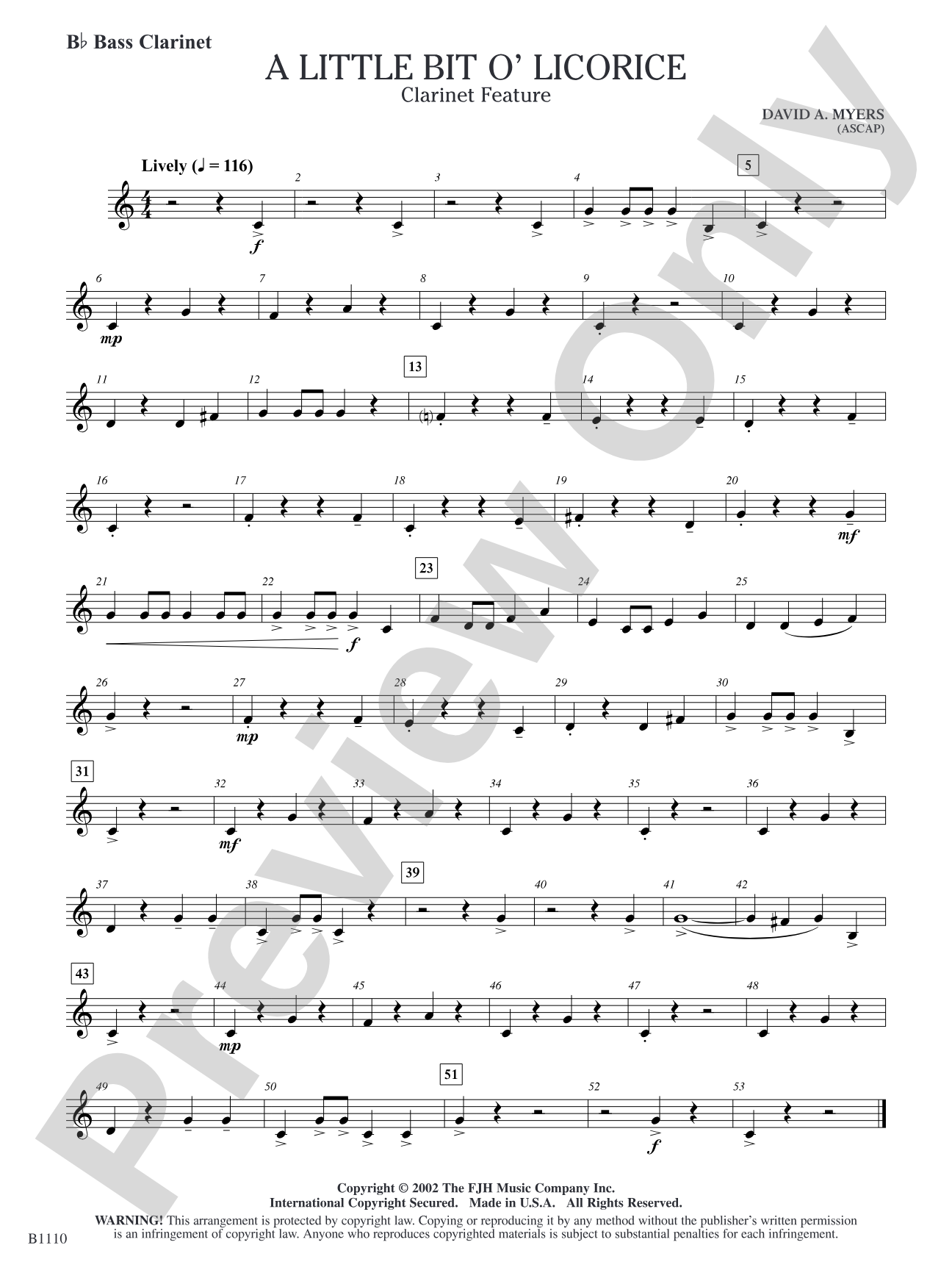 A Little Bit O' Licorice: B-flat Bass Clarinet