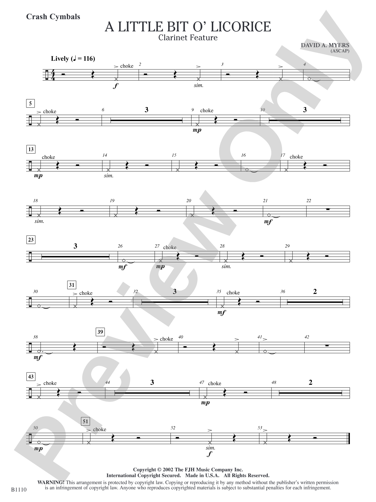 A Little Bit O' Licorice: Crash Cymbals