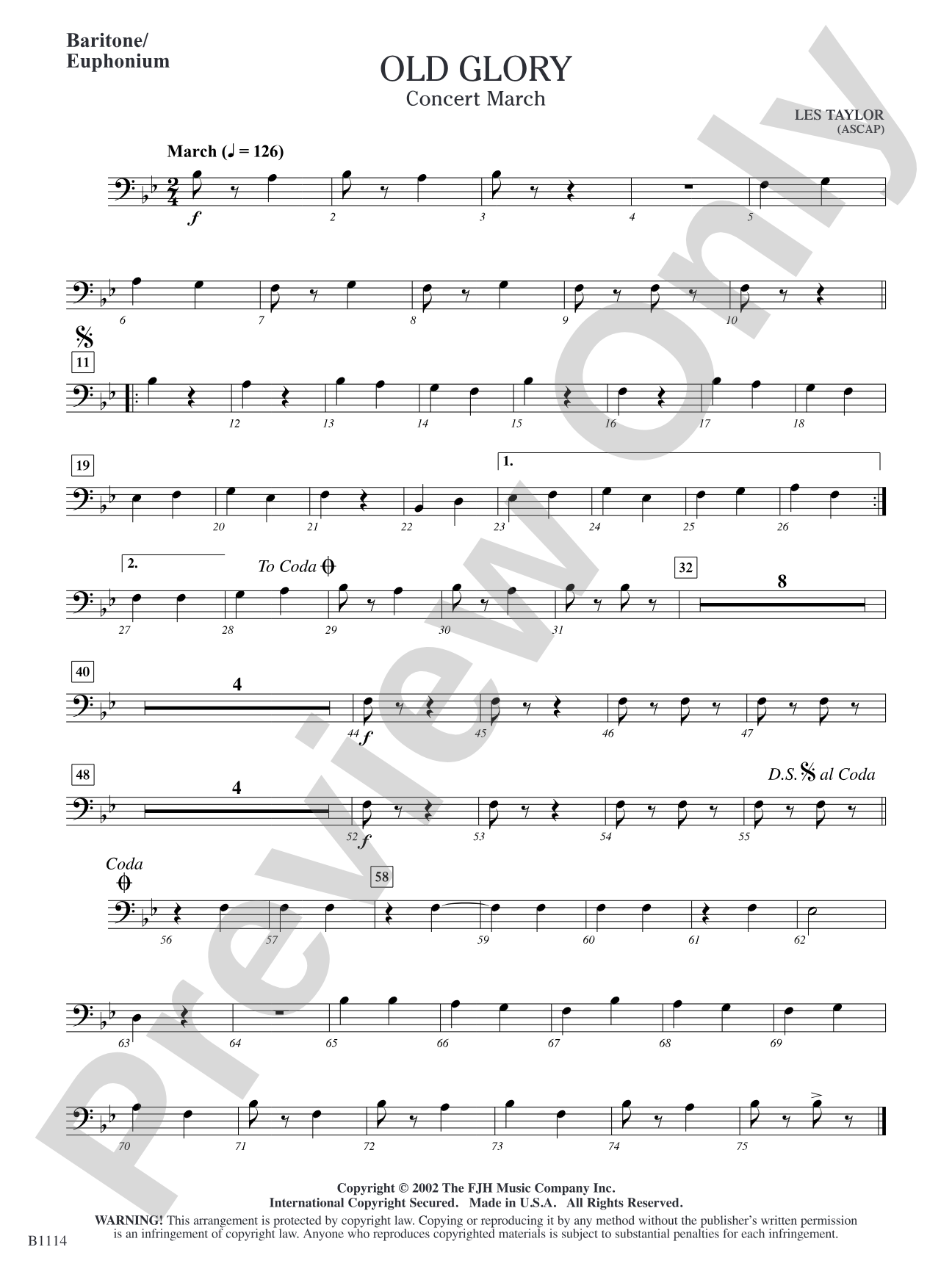 Old Glory: Baritone/Euphonium