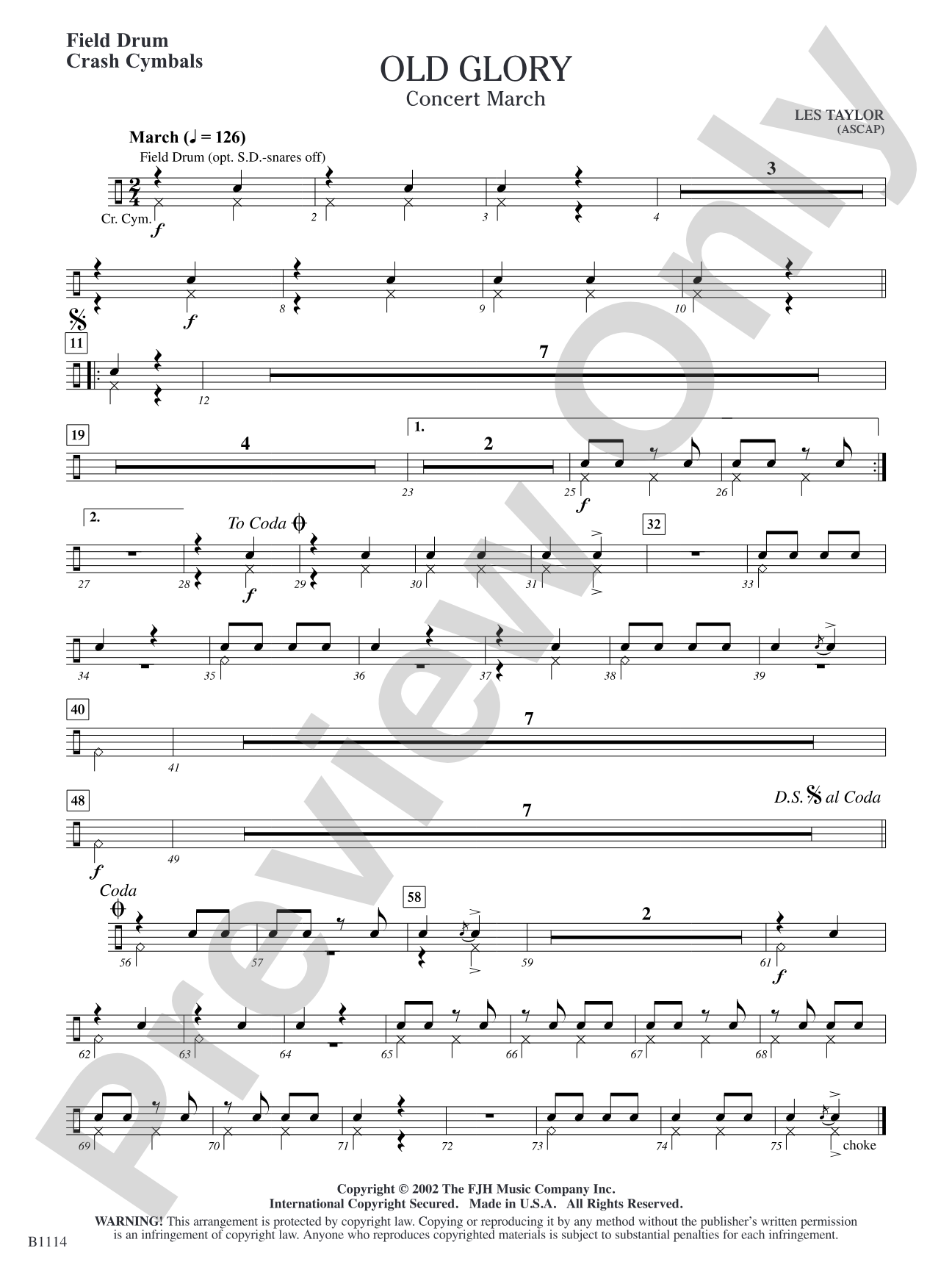 Old Glory: Field Drum