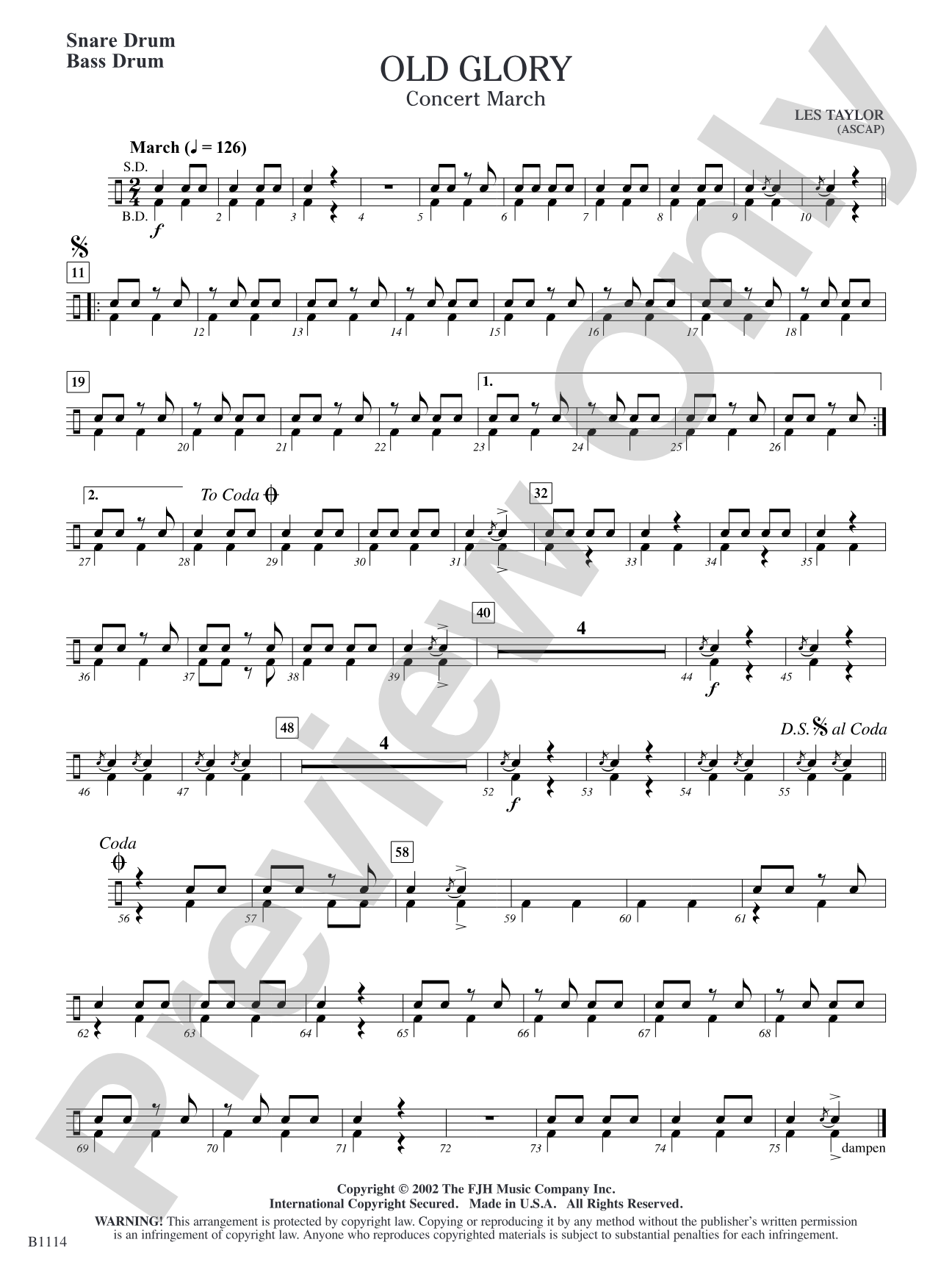 Old Glory: Snare Drum