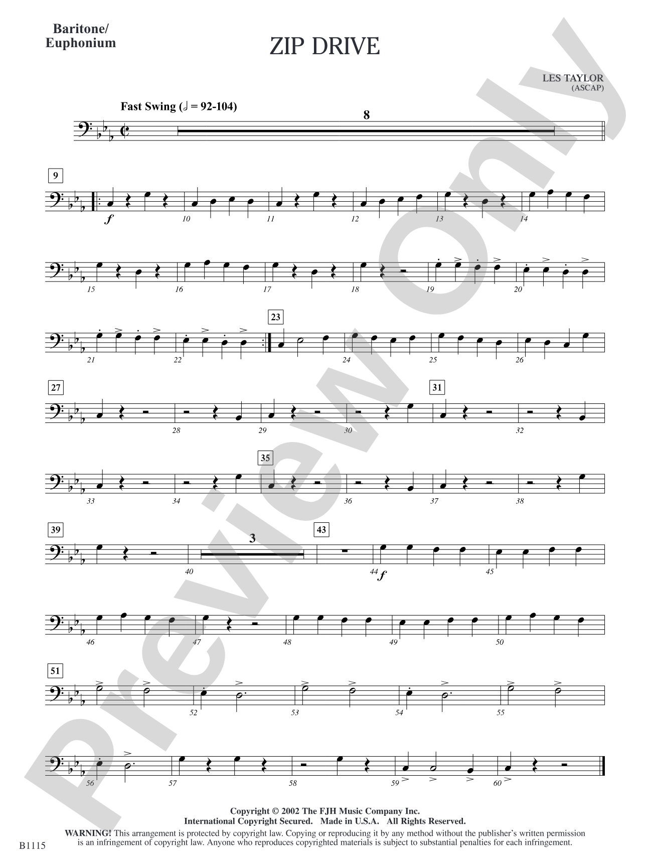 Zip Drive: Baritone/Euphonium