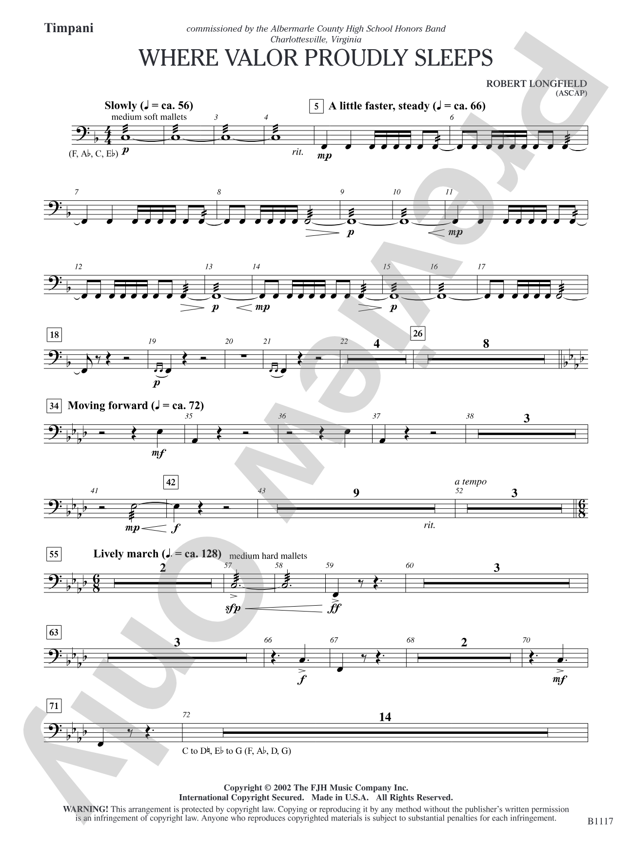 Where Valor Proudly Sleeps: Timpani