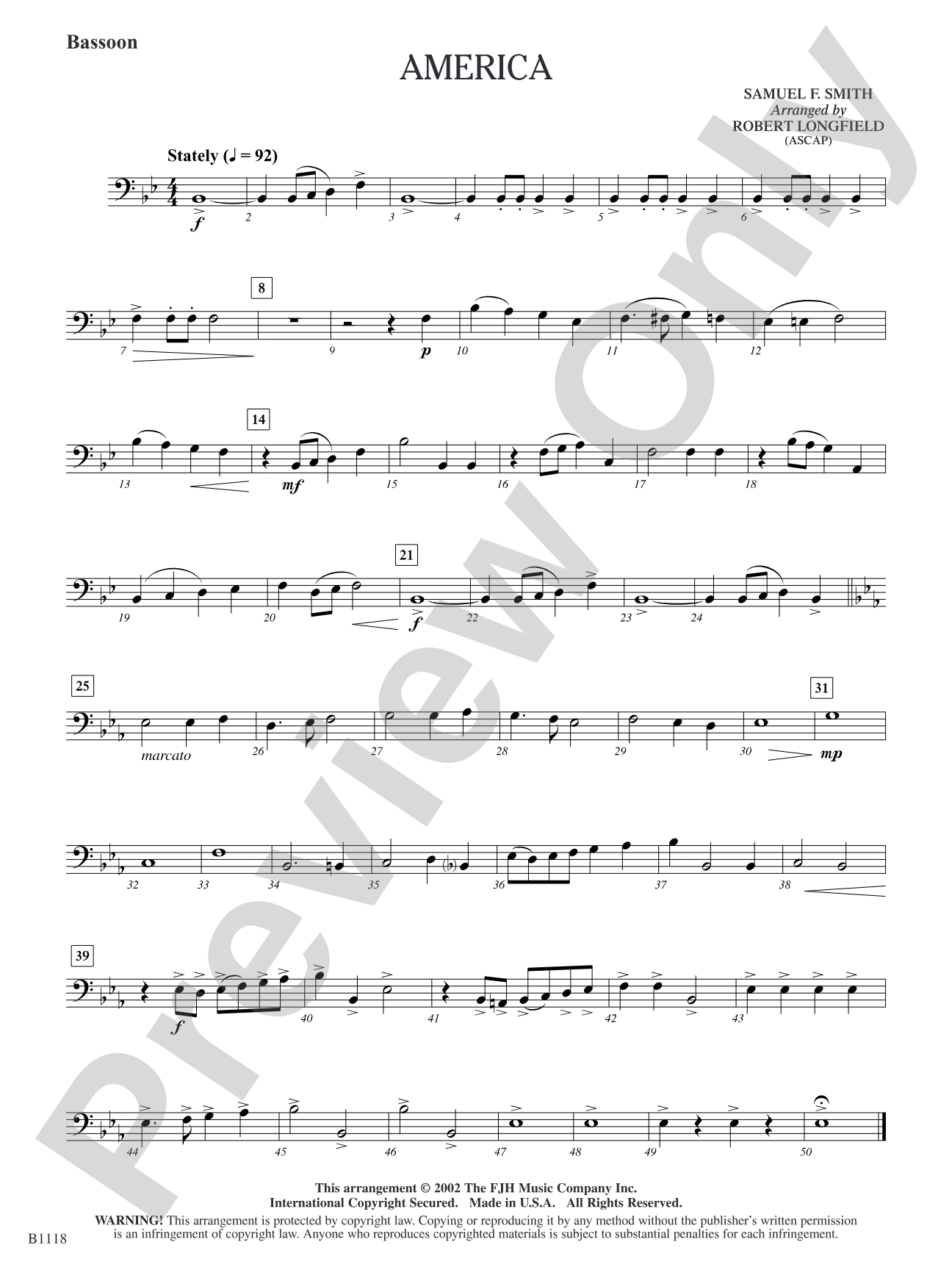 America: Bassoon
