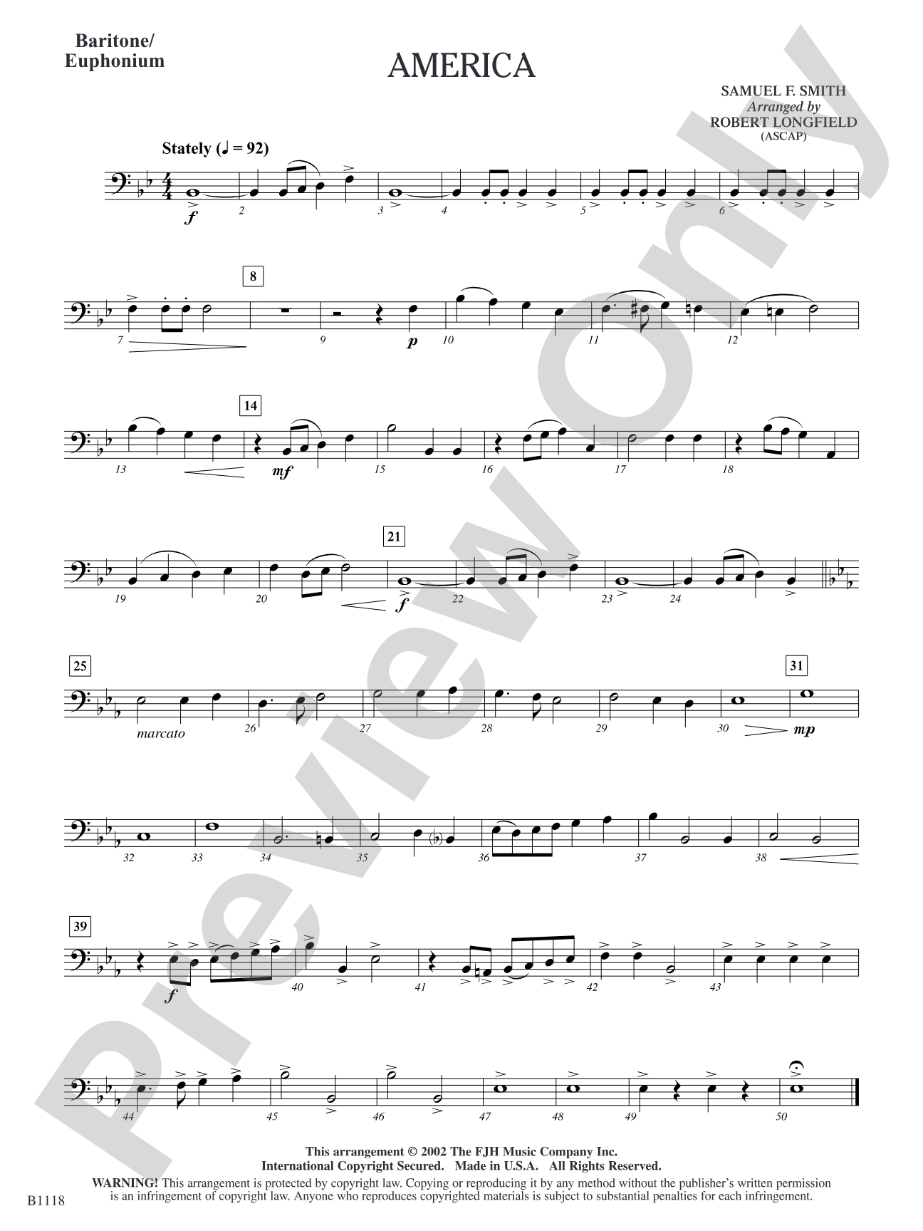 America: Baritone/Euphonium
