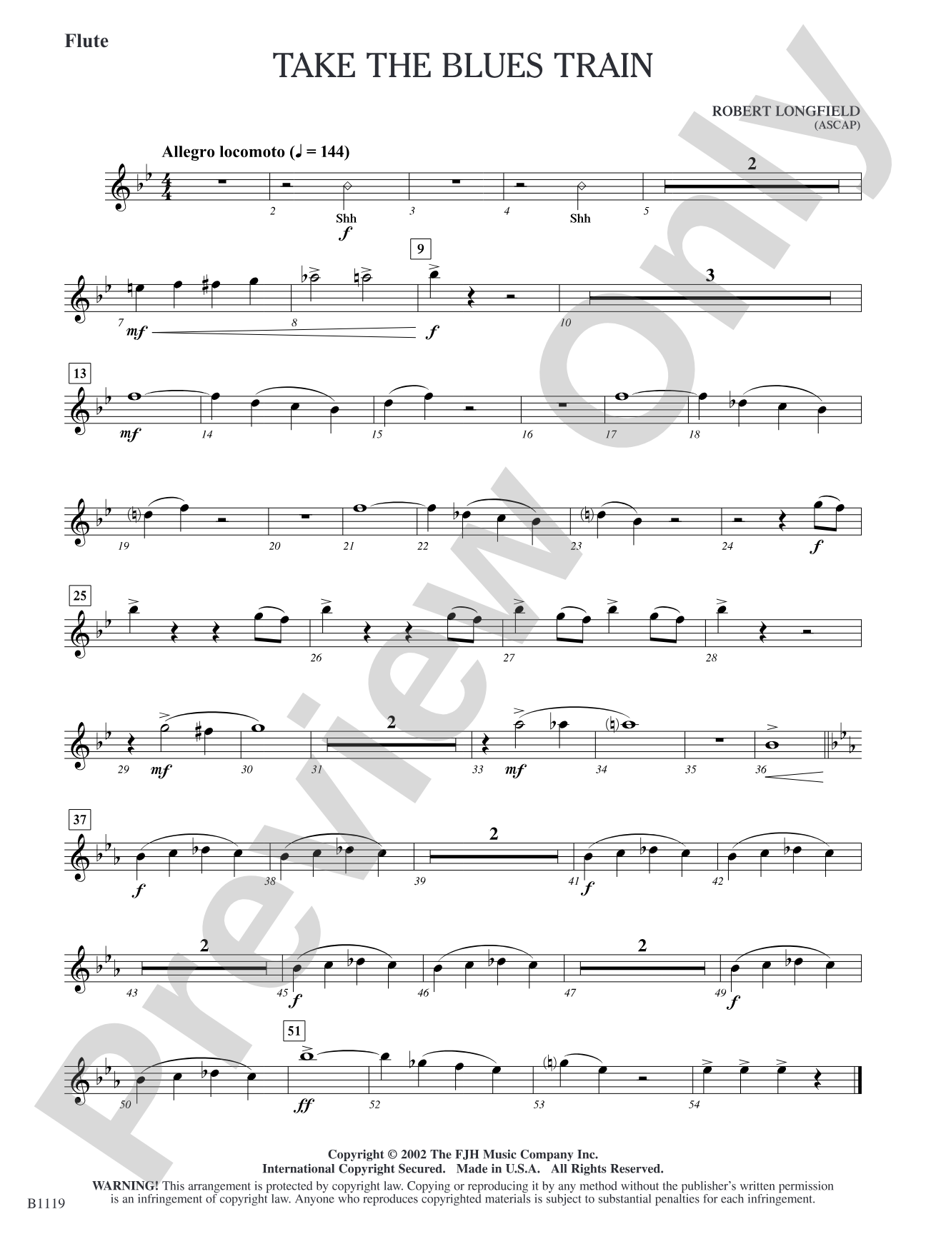 Take the Blues Train: Flute