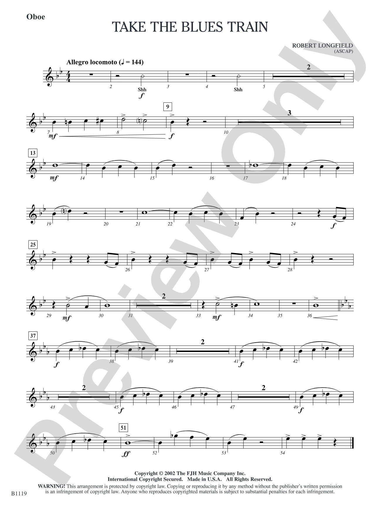 Take the Blues Train: Oboe