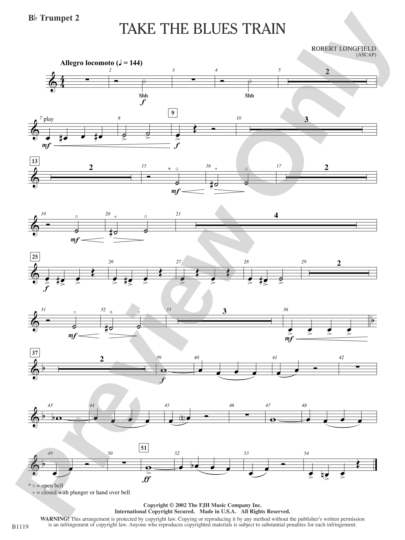 Take the Blues Train: B-flat Trumpet 2