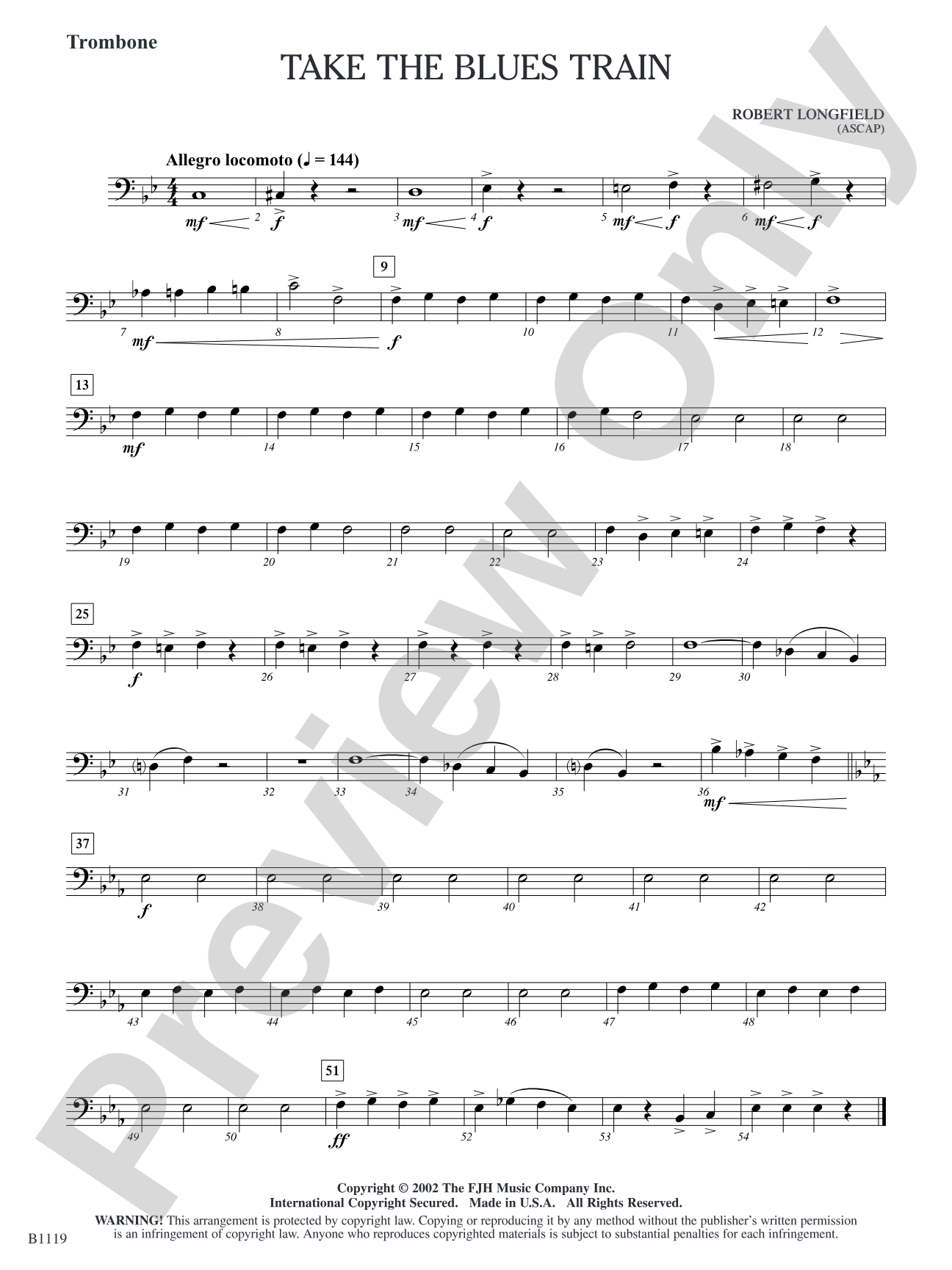 Take the Blues Train: Trombone