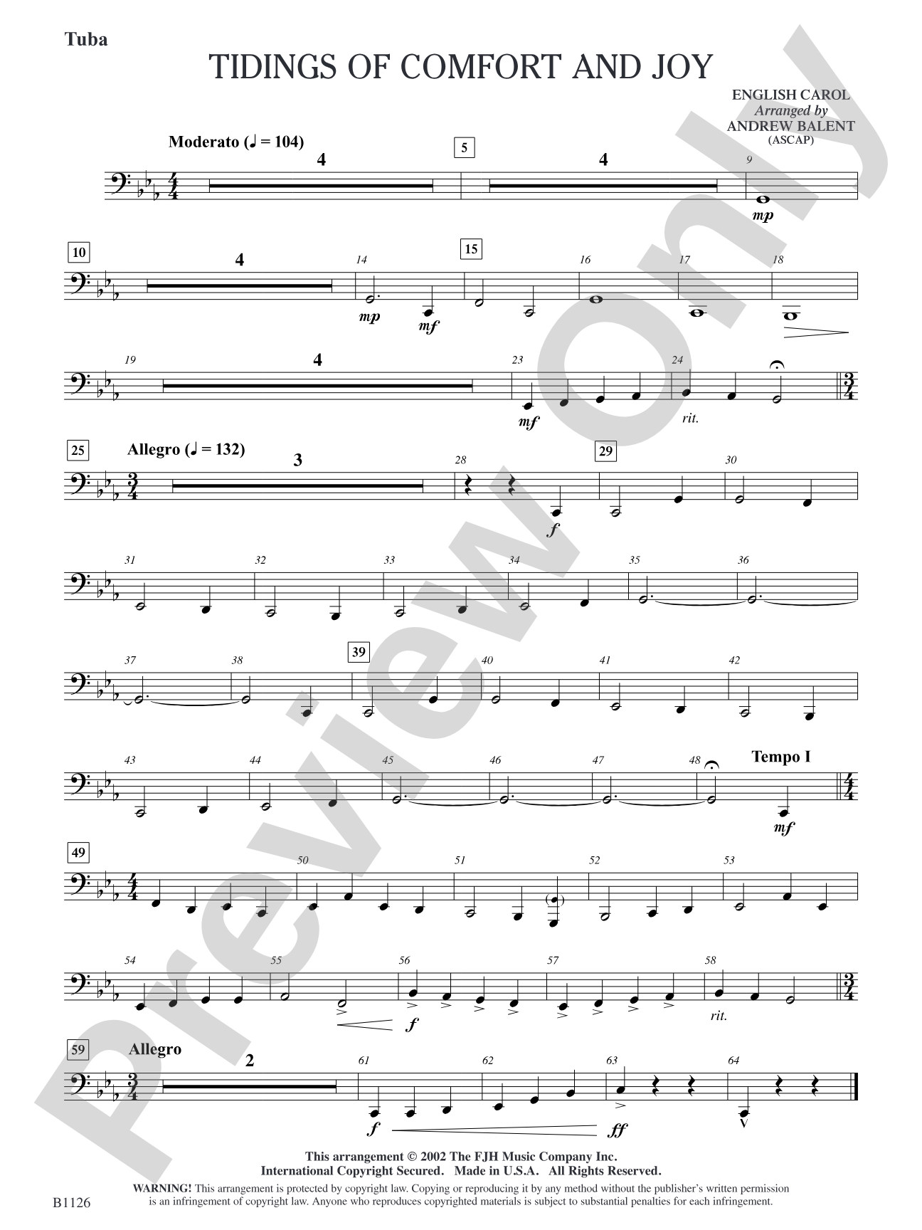 Tidings of Comfort and Joy: Tuba