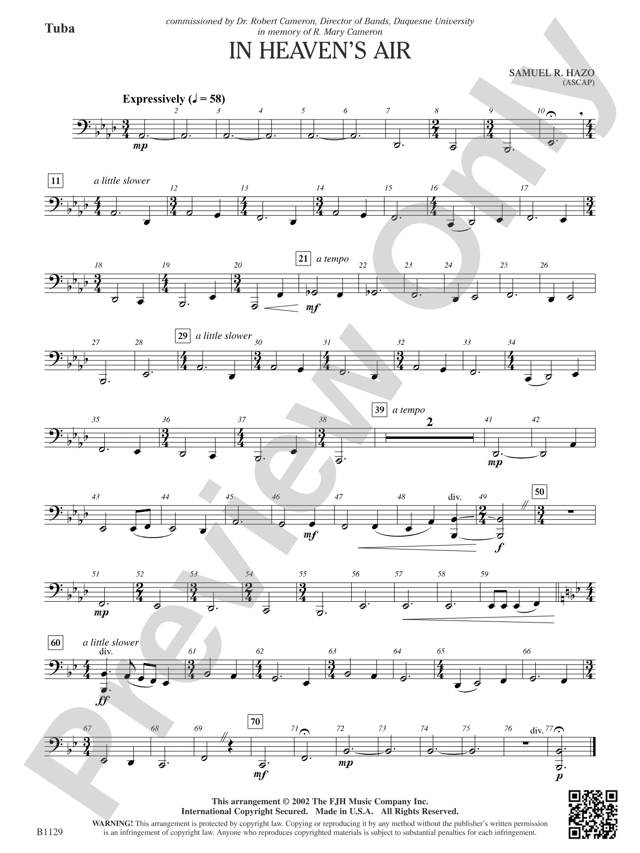 In Heaven's Air: Tuba