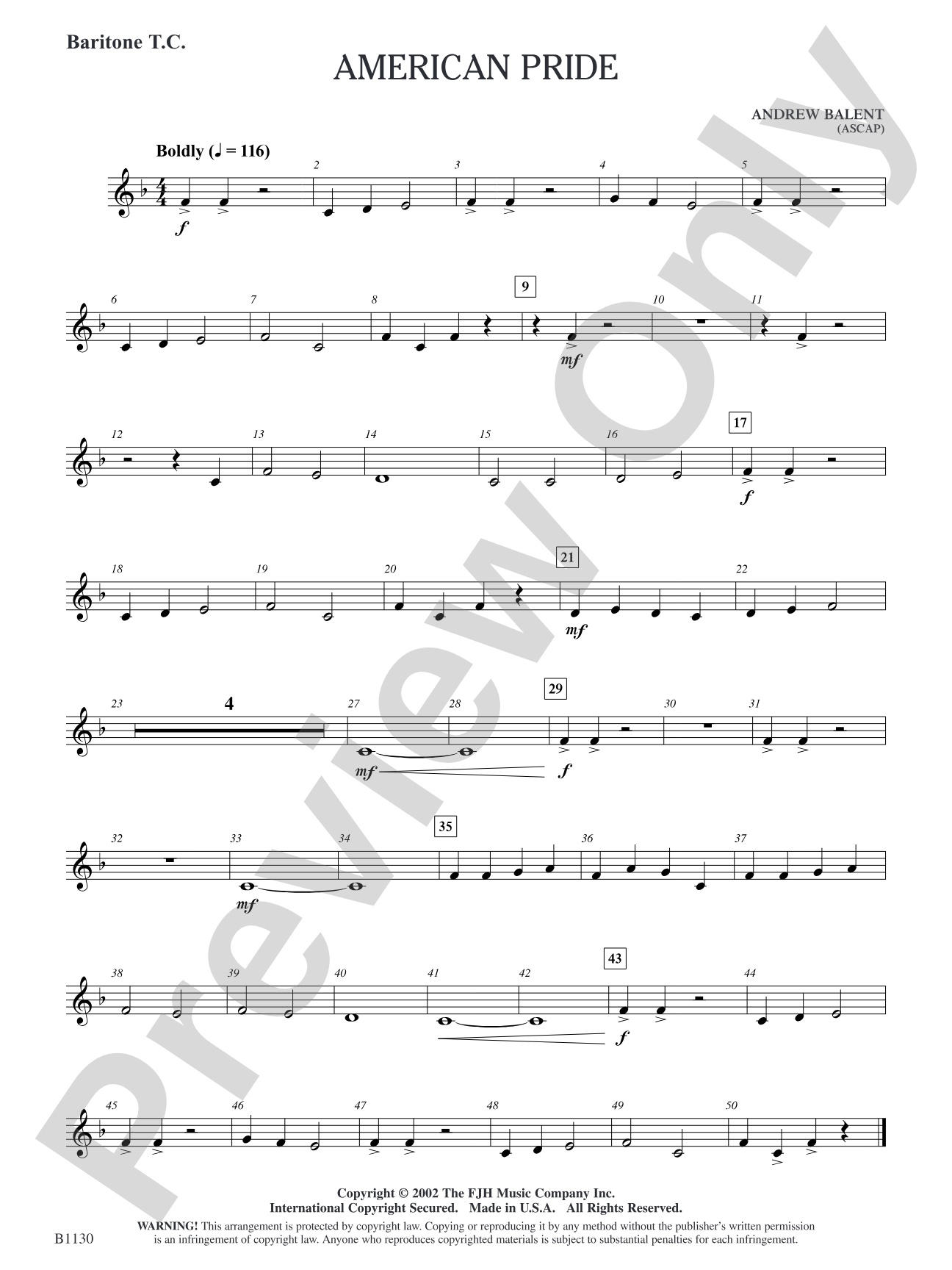 American Pride: Baritone T.C.