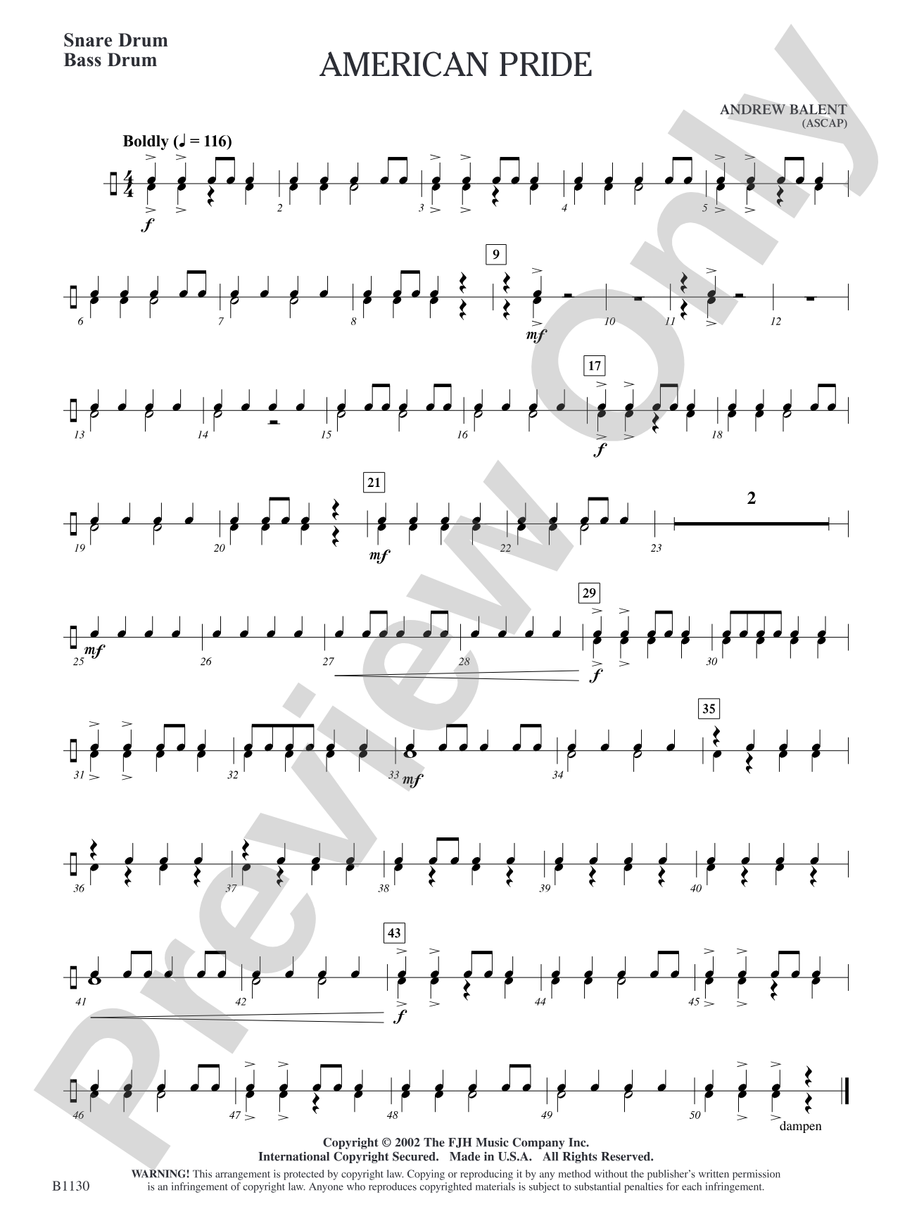 American Pride: Snare Drum