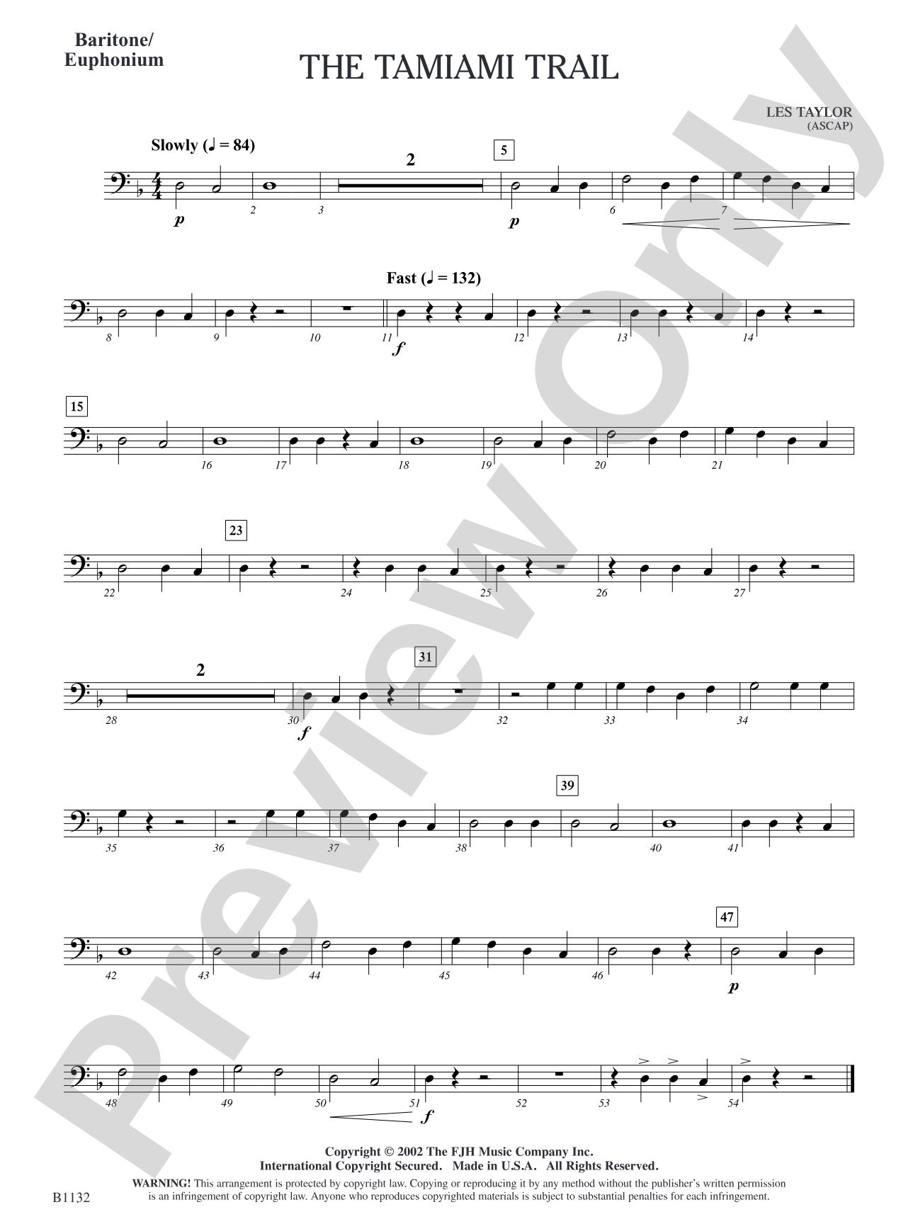 The Tamiami Trail: Baritone/Euphonium