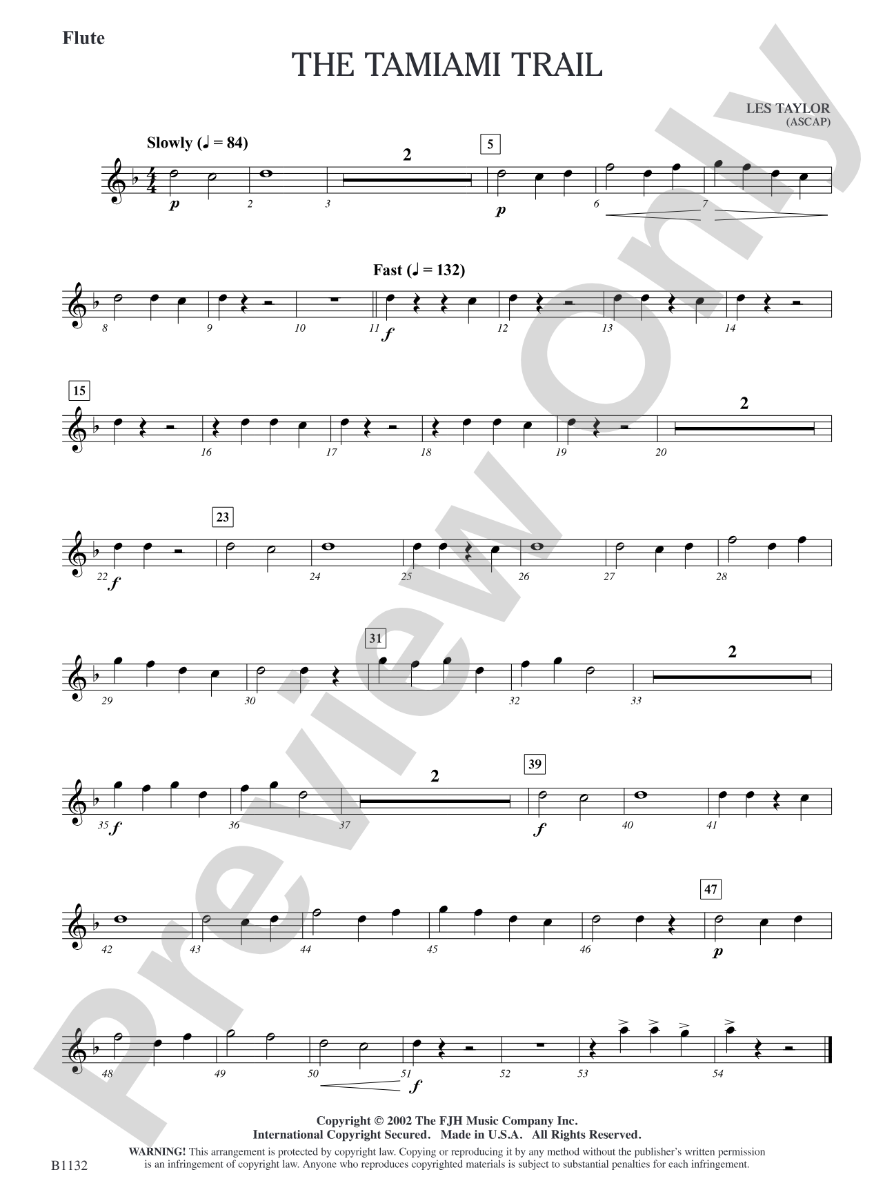 The Tamiami Trail: Flute