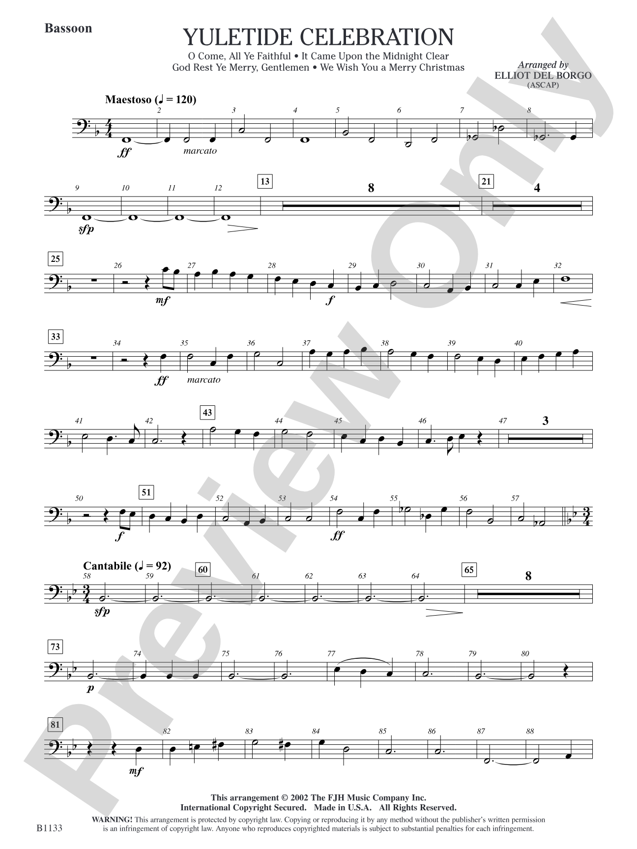 Yuletide Celebration: Bassoon