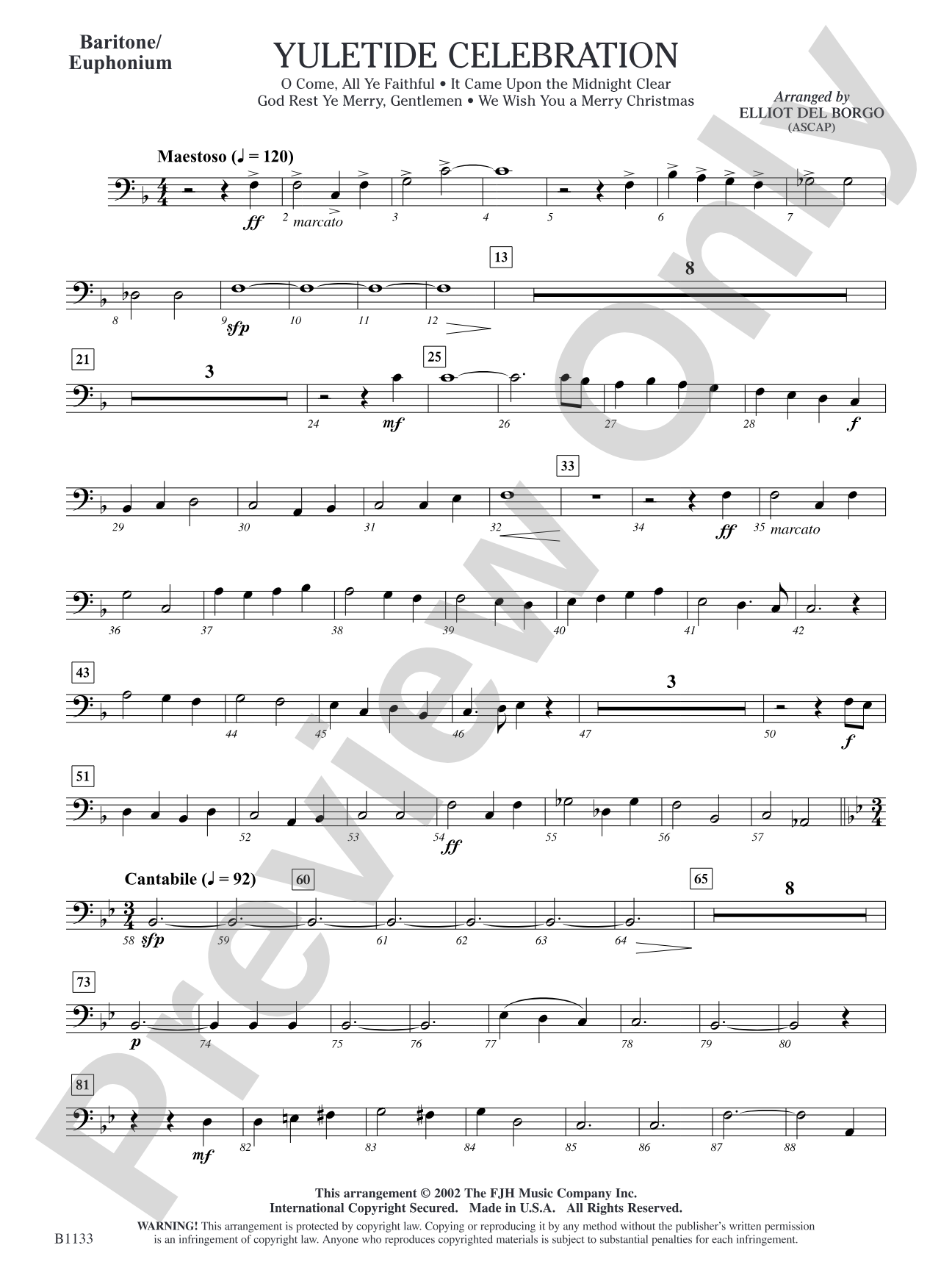 Yuletide Celebration: Baritone/Euphonium