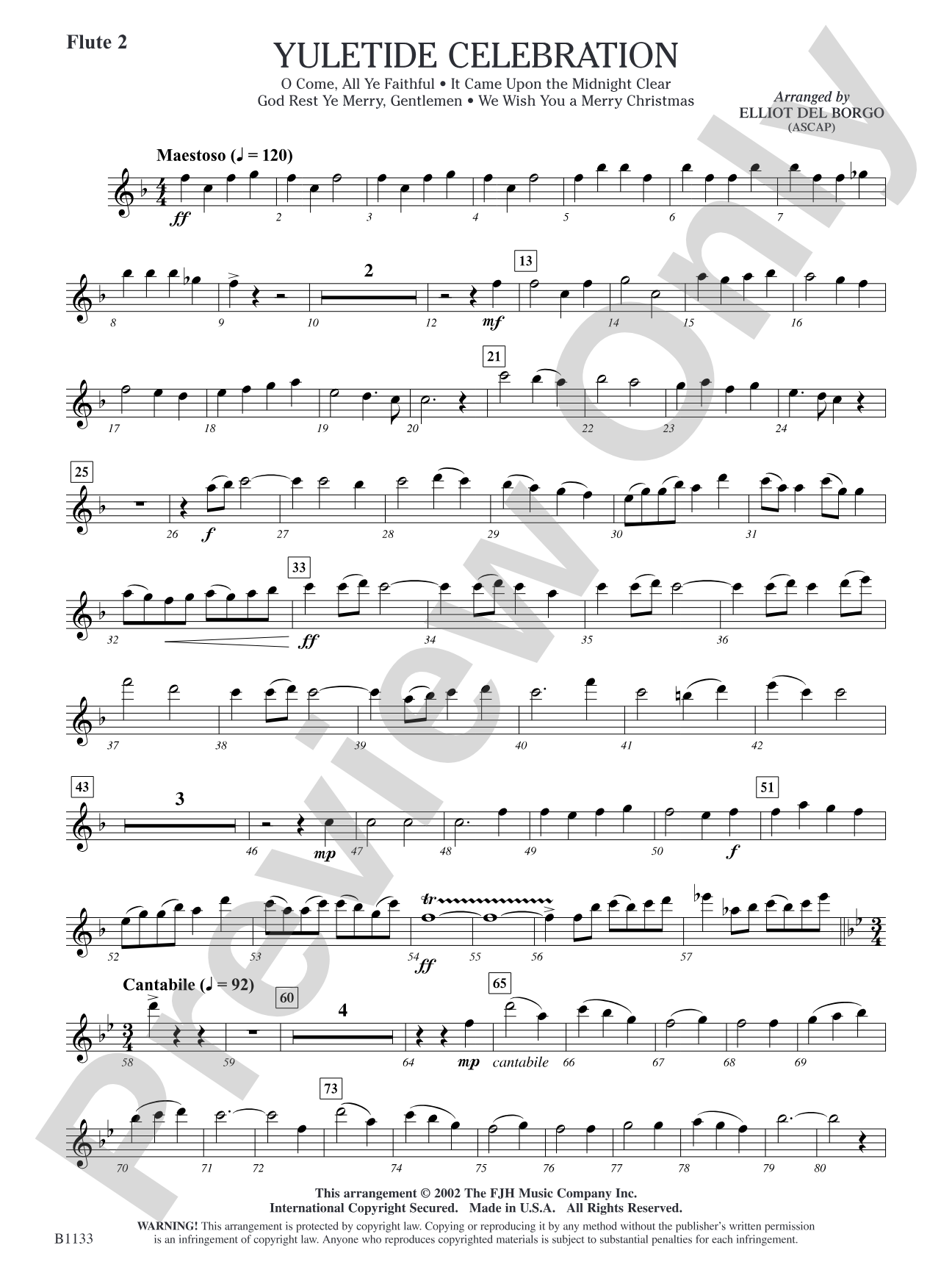 Yuletide Celebration: Flute 2