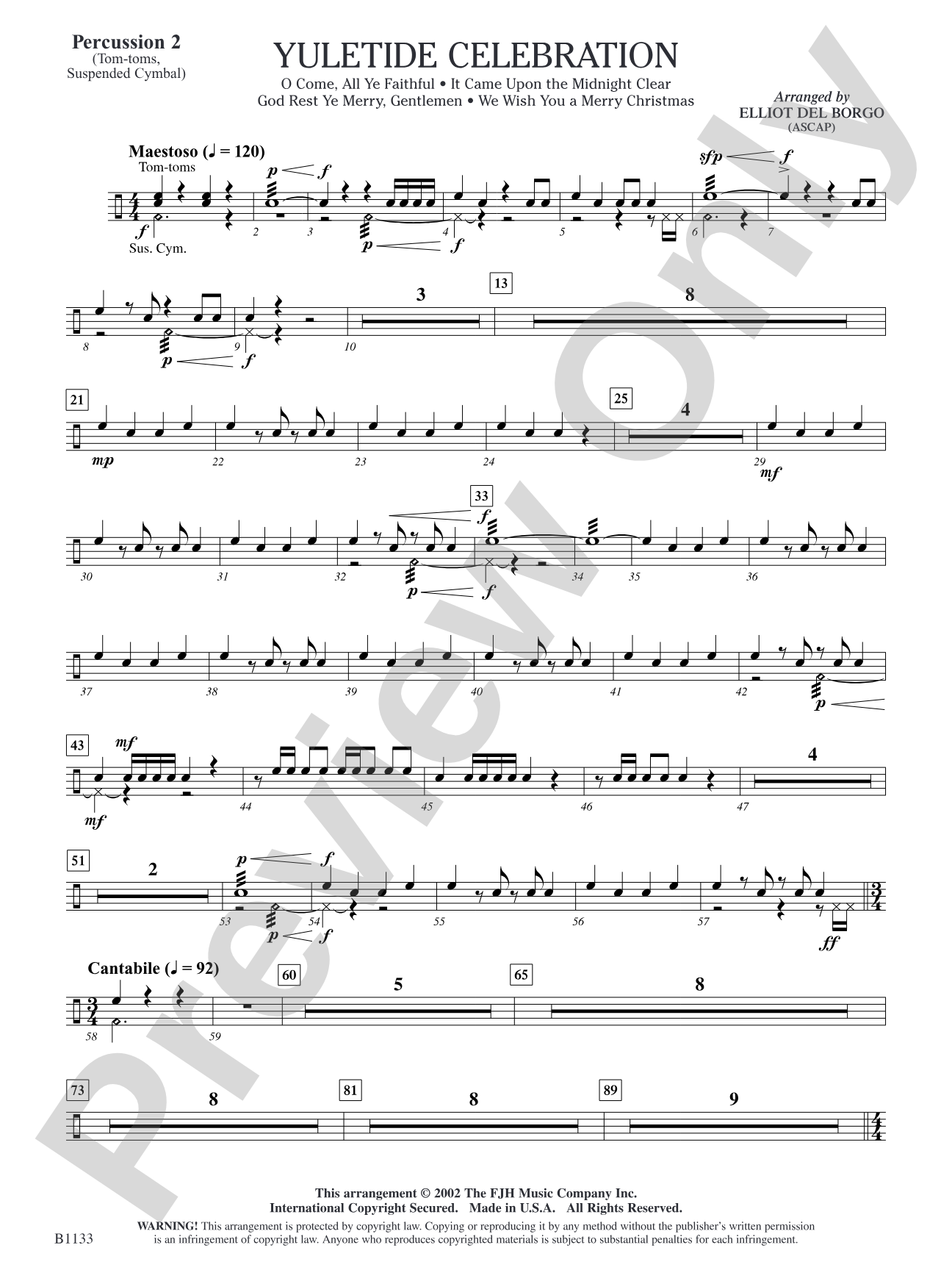 Yuletide Celebration: Percussion 2