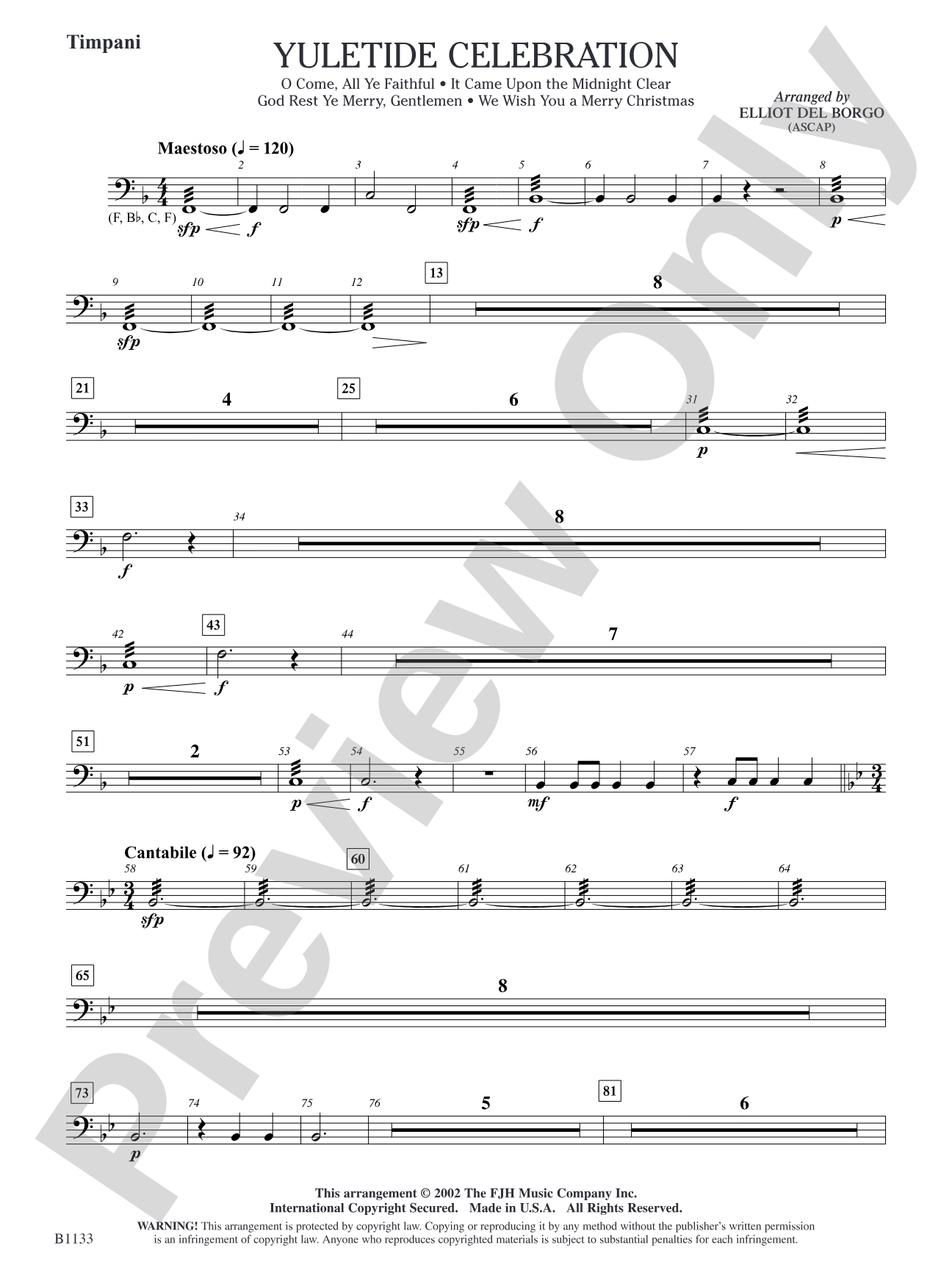 Yuletide Celebration: Timpani