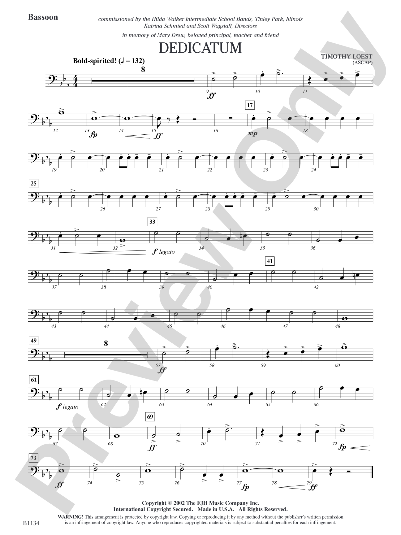 Dedicatum: Bassoon