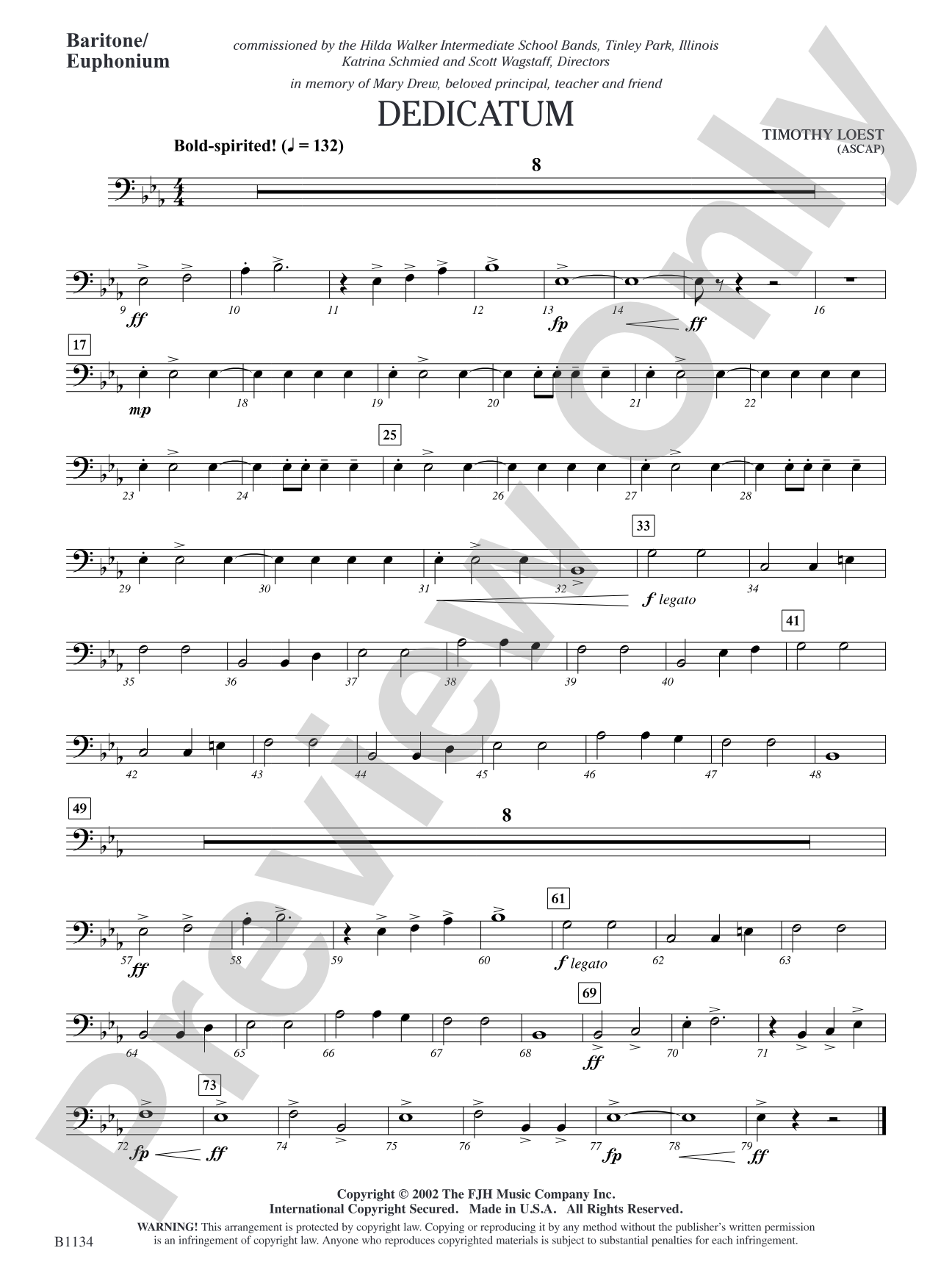 Dedicatum: Baritone/Euphonium