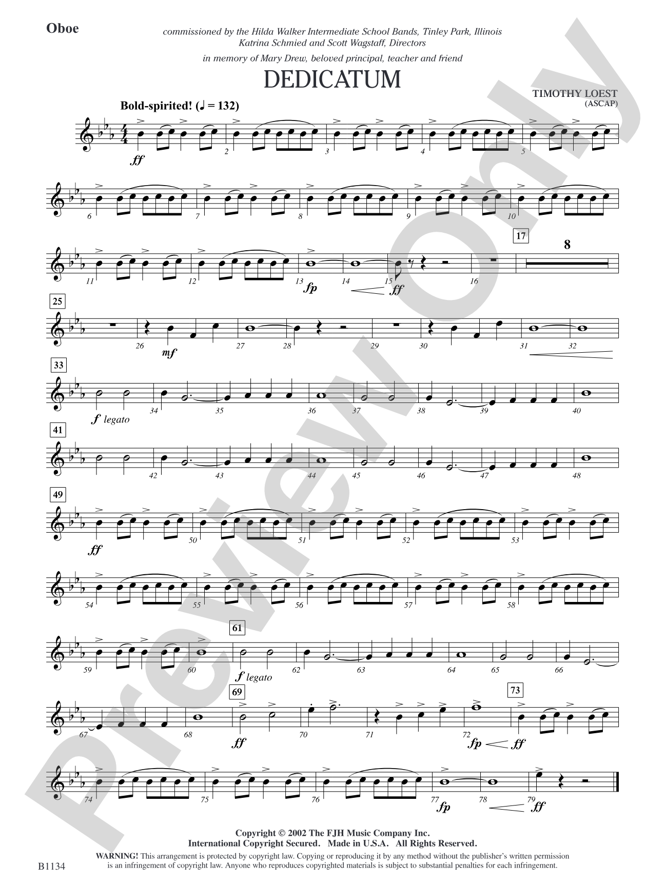 Dedicatum: Oboe