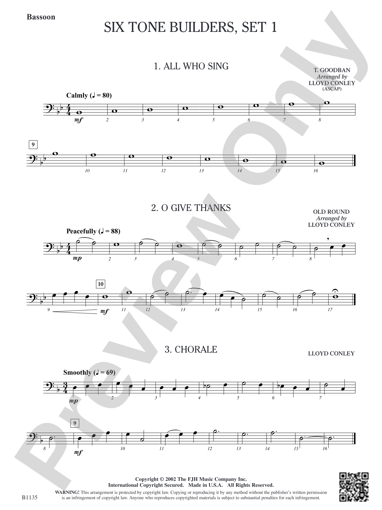 Six Tone Builders, Set 1: Bassoon