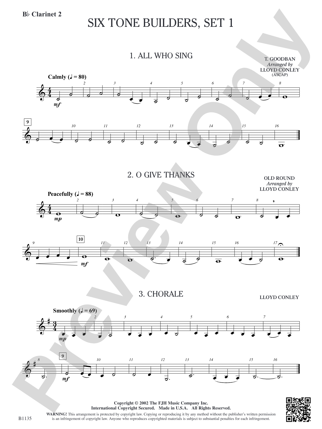 Six Tone Builders, Set 1: B-flat Clarinet 2