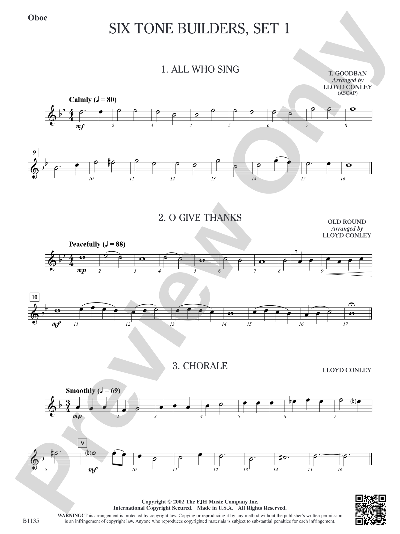 Six Tone Builders, Set 1: Oboe