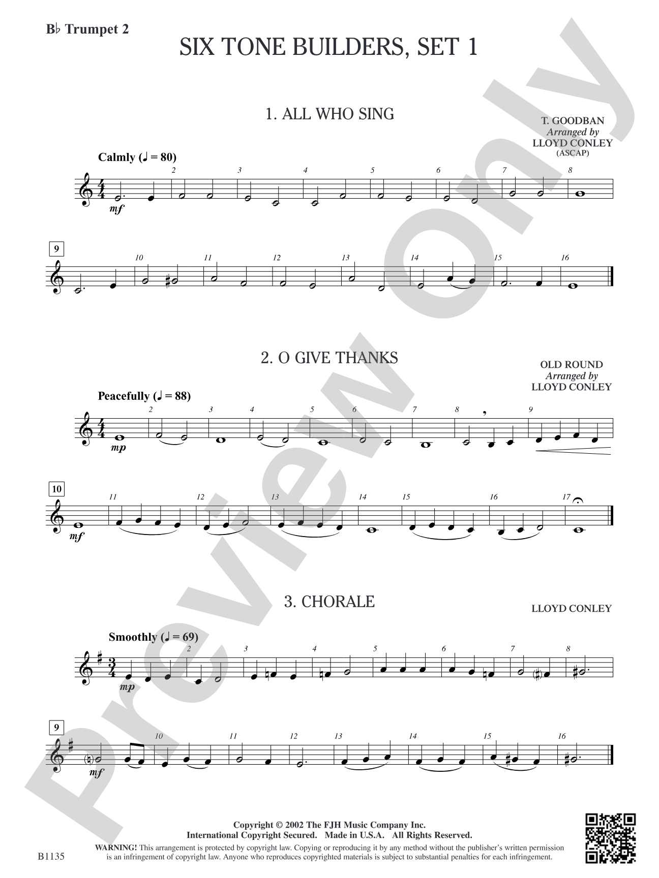 Six Tone Builders, Set 1: B-flat Trumpet 2