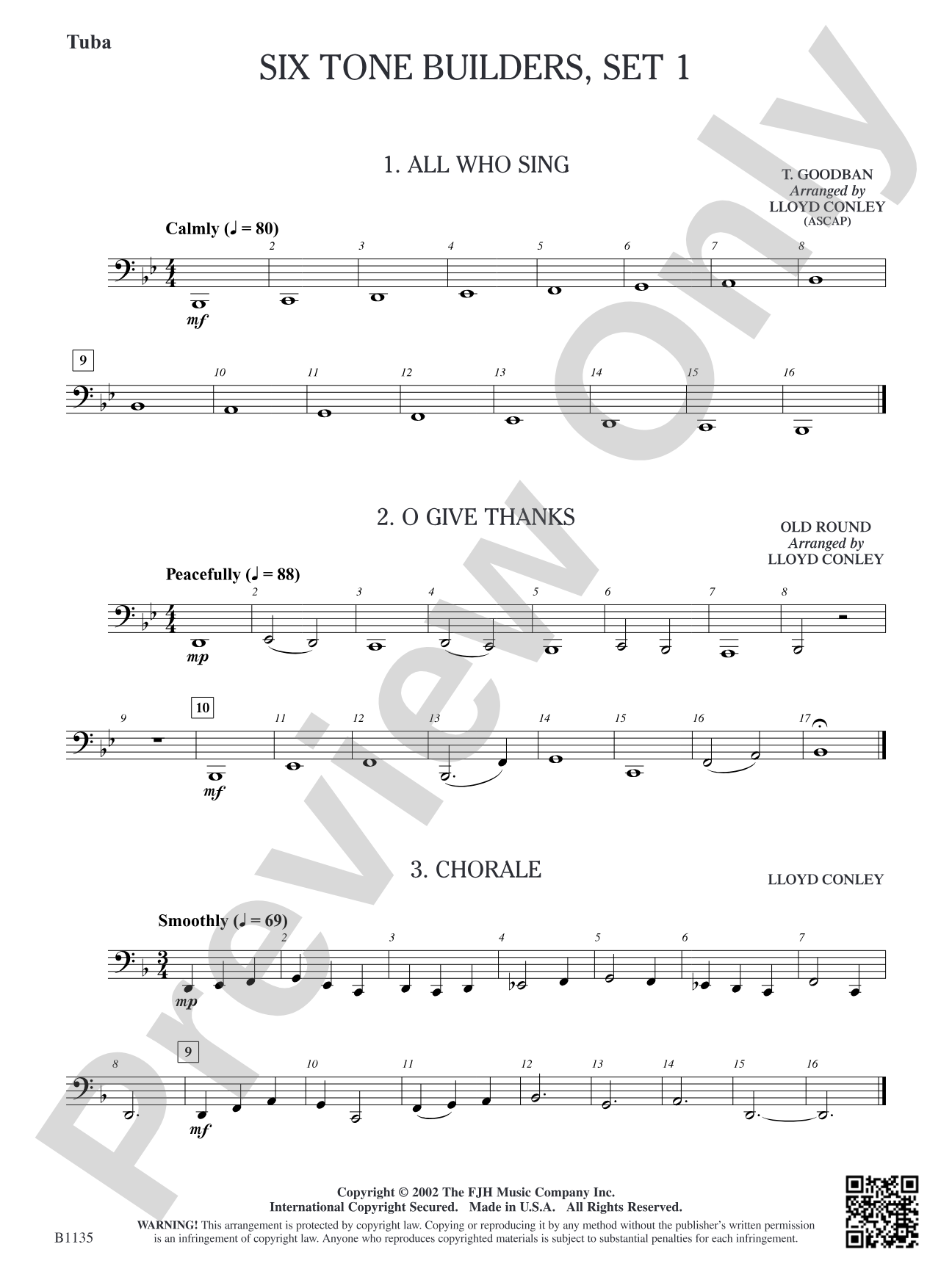 Six Tone Builders, Set 1: Tuba