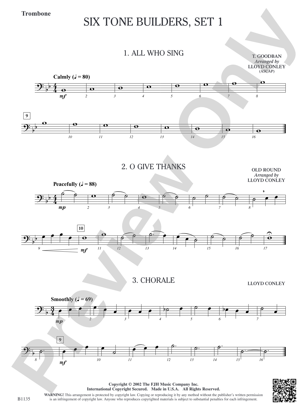 Six Tone Builders, Set 1: Trombone