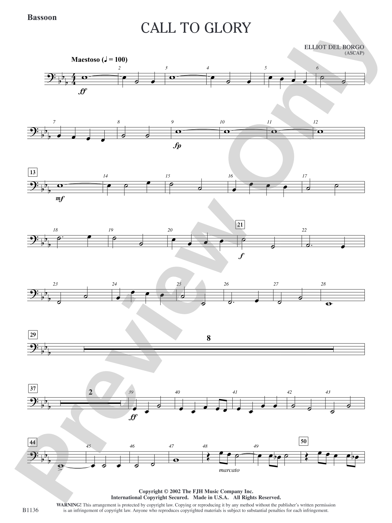 Call to Glory: Bassoon