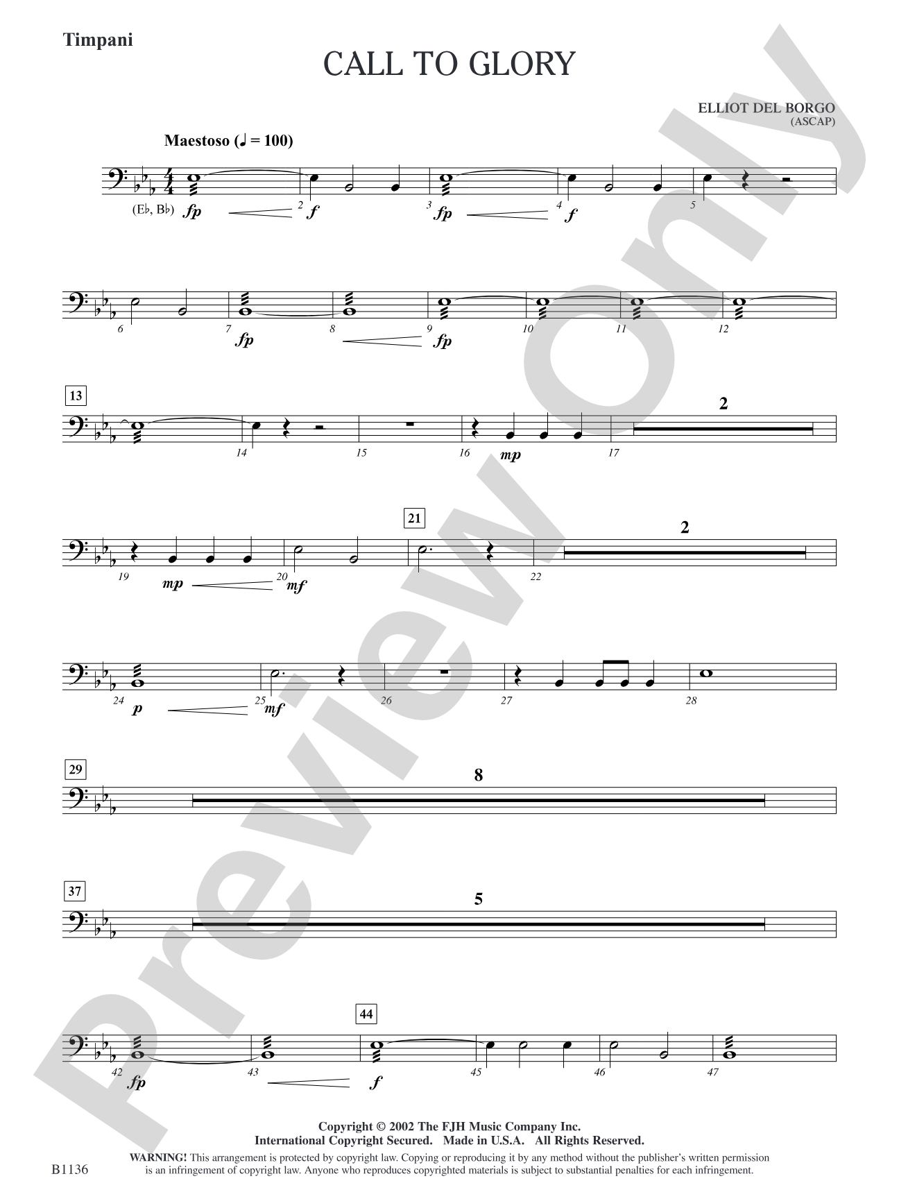 Call to Glory: Timpani