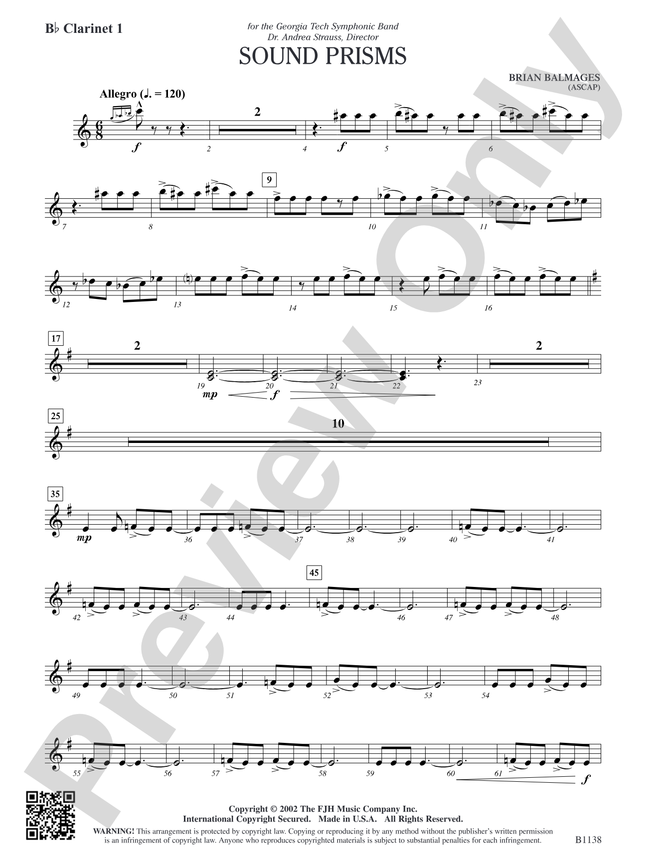Sound Prisms: B-flat Clarinet 1