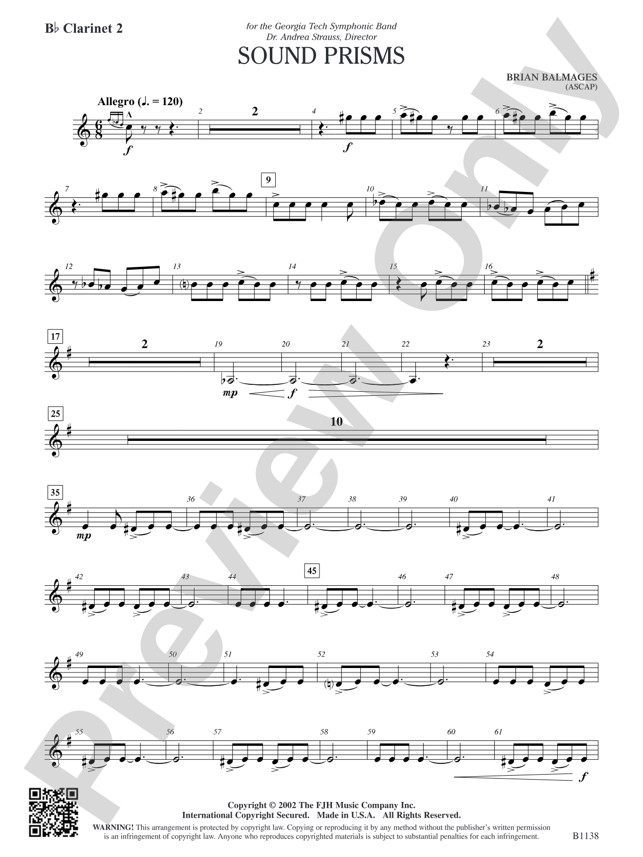 Sound Prisms: B-flat Clarinet 2
