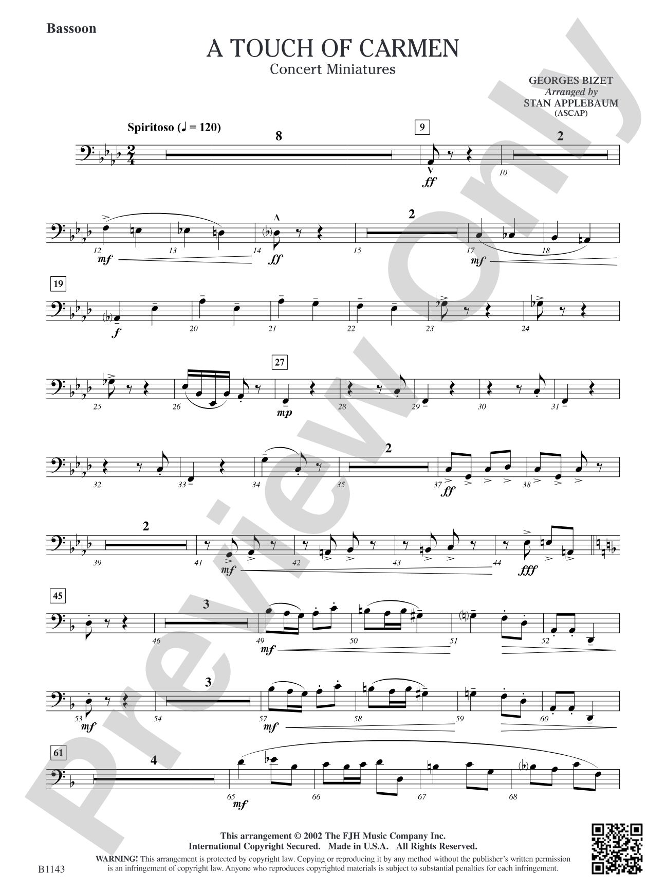 A Touch of Carmen: Bassoon