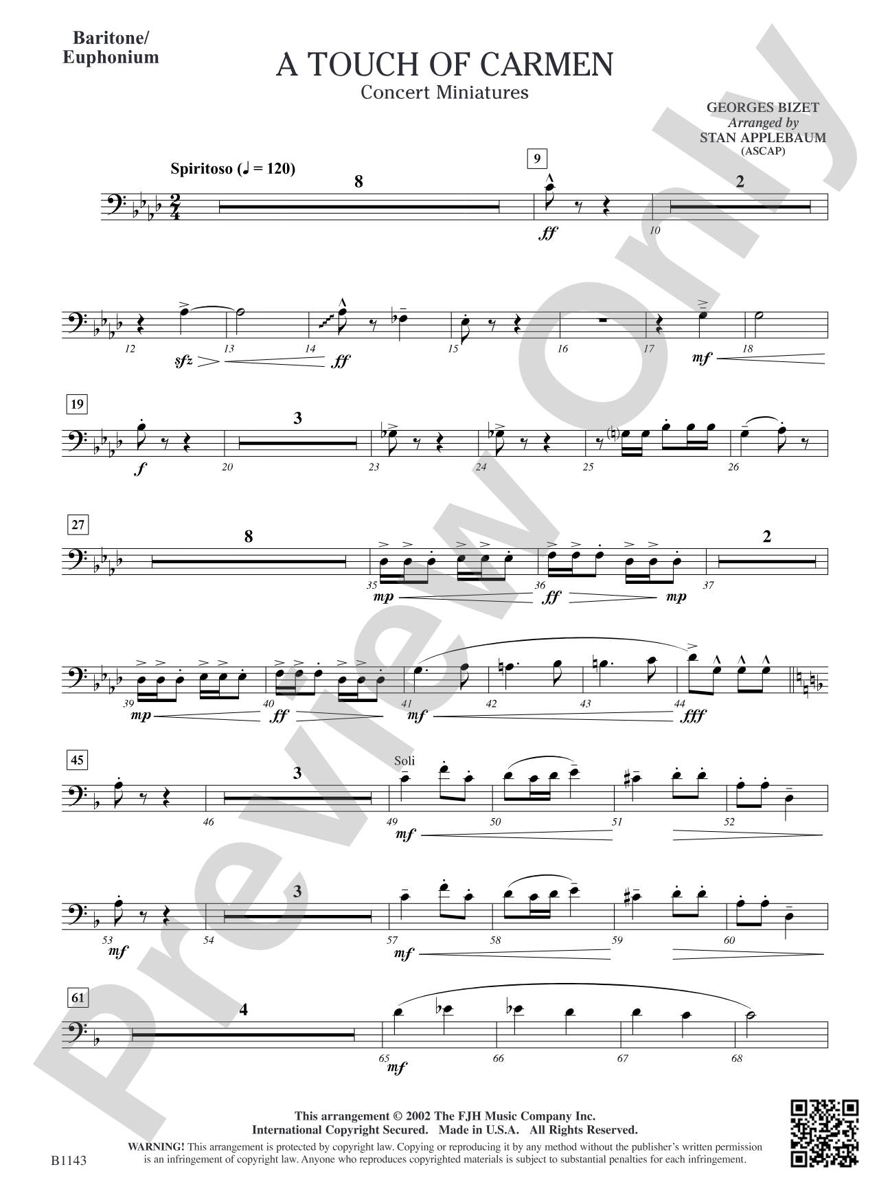 A Touch of Carmen: Baritone/Euphonium