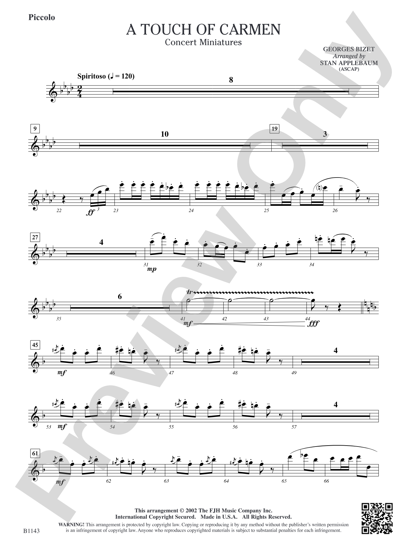 A Touch of Carmen: Piccolo