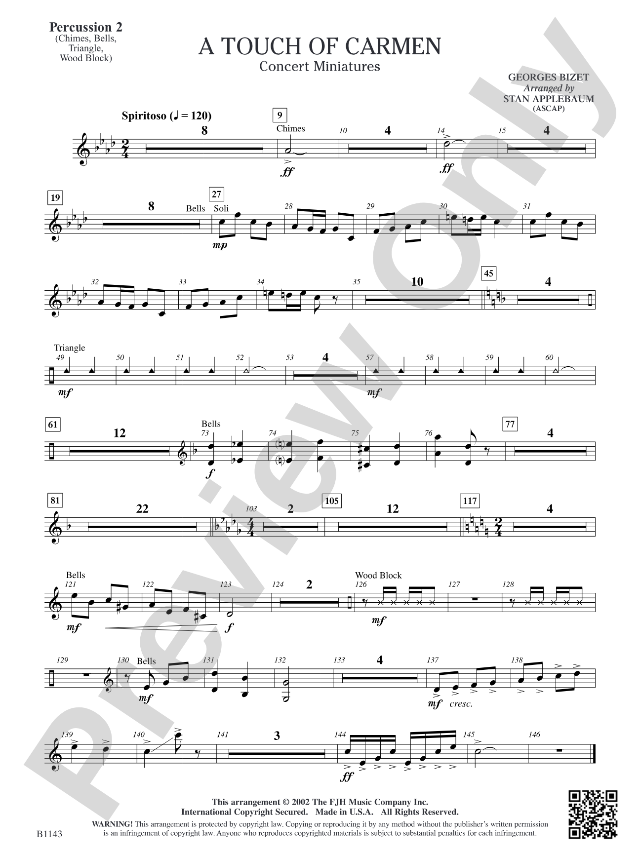 A Touch of Carmen: Percussion 2