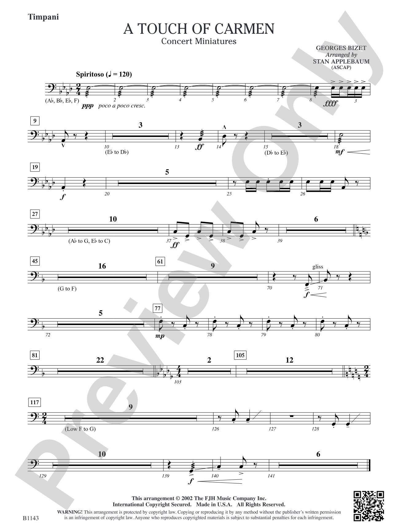 A Touch of Carmen: Timpani