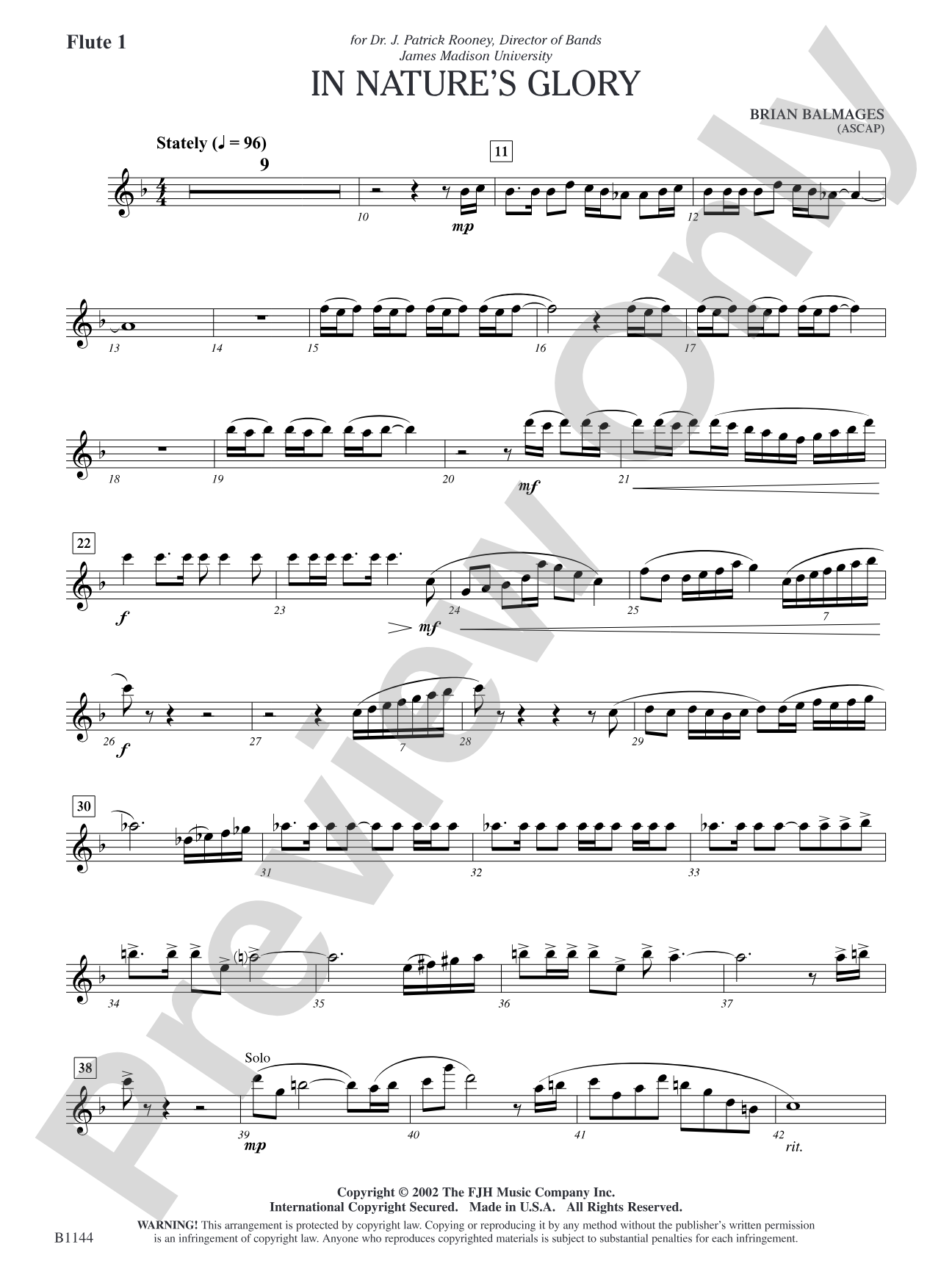 In Nature's Glory: Flute 1