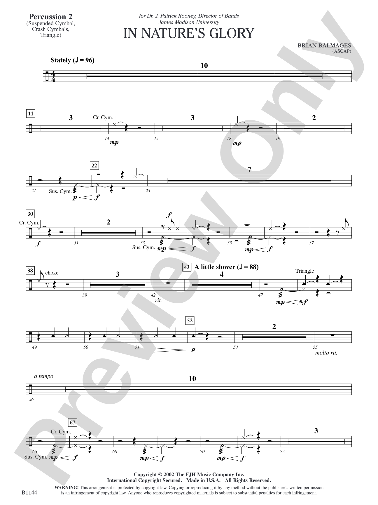 In Nature's Glory: Percussion 2