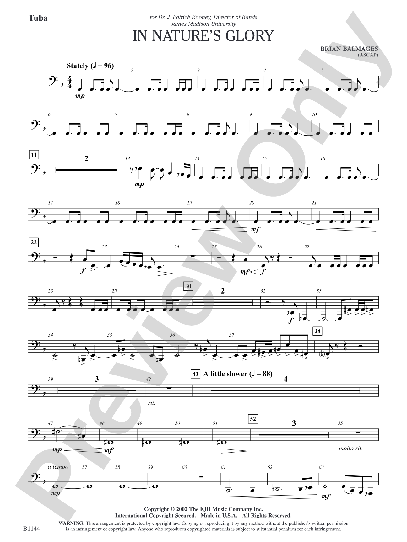 In Nature's Glory: Tuba
