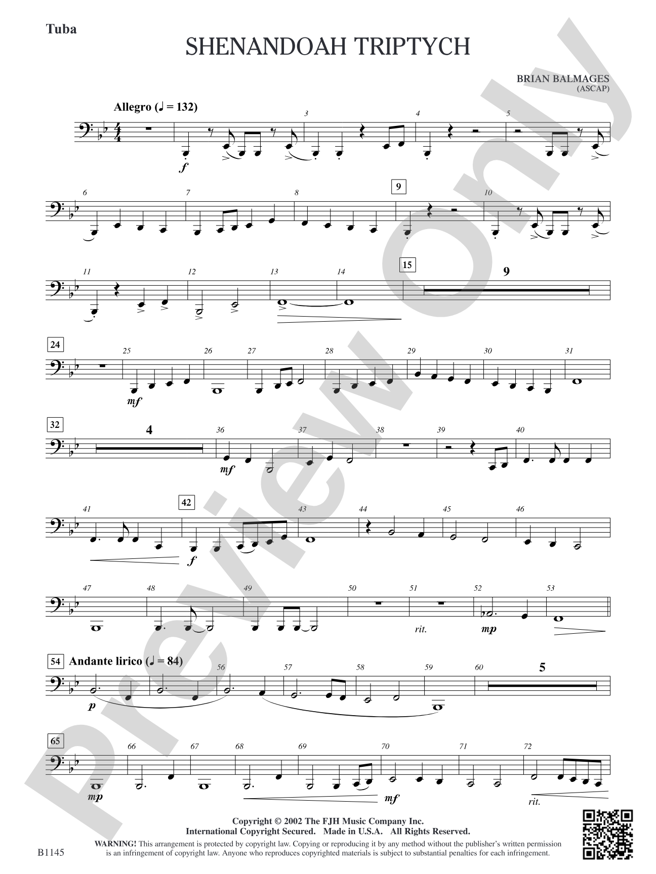 Shenandoah Triptych: Tuba
