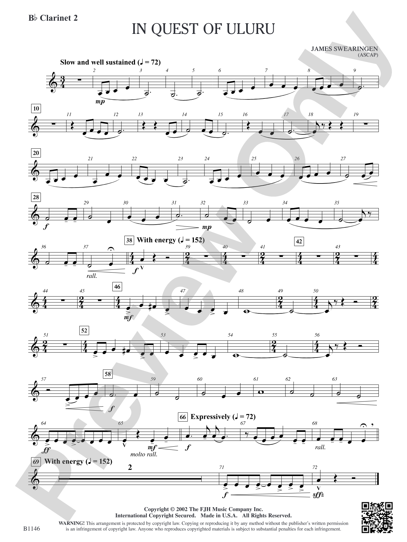 In Quest of Uluru: B-flat Clarinet 2