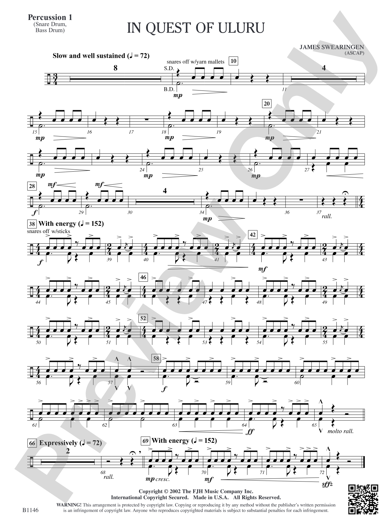 In Quest of Uluru: Percussion 1