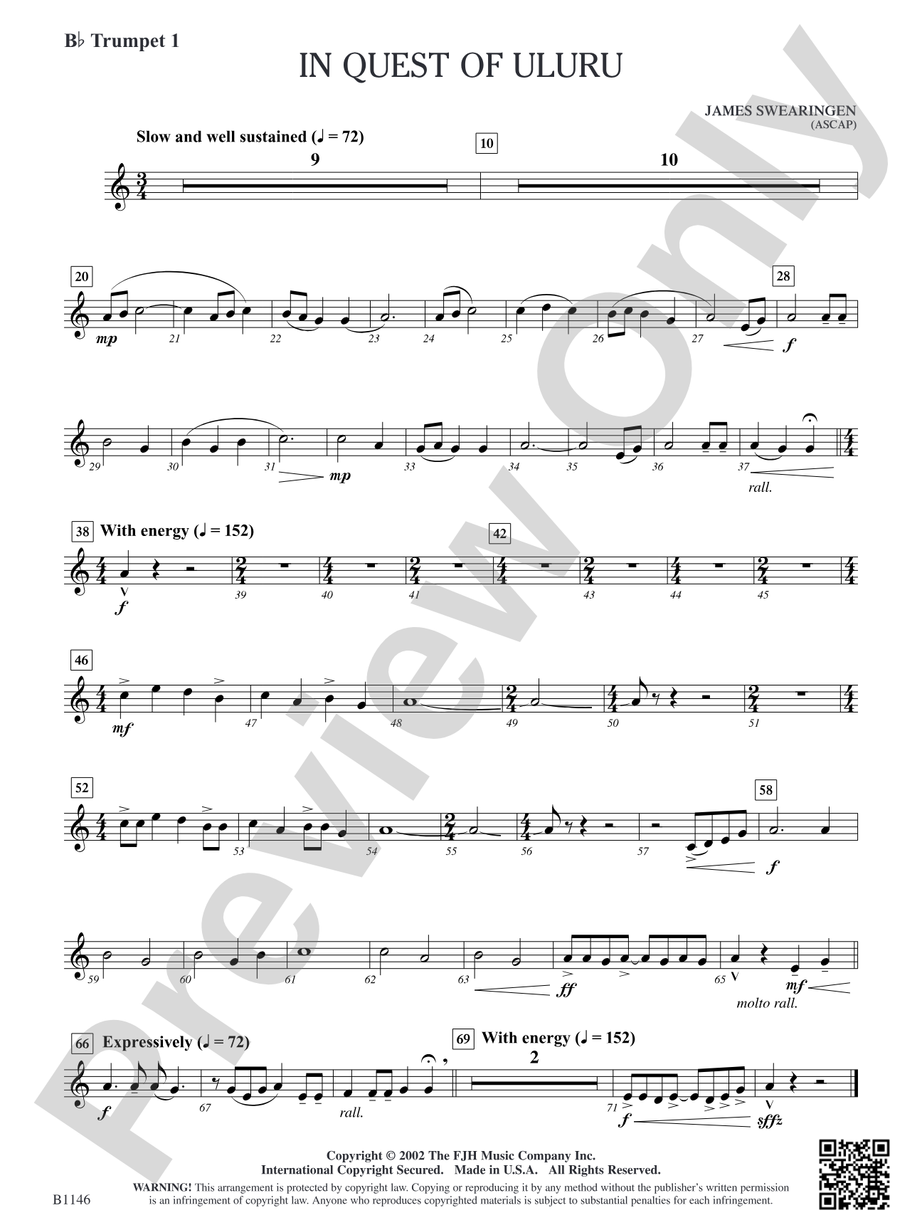 In Quest of Uluru: B-flat Trumpet 1