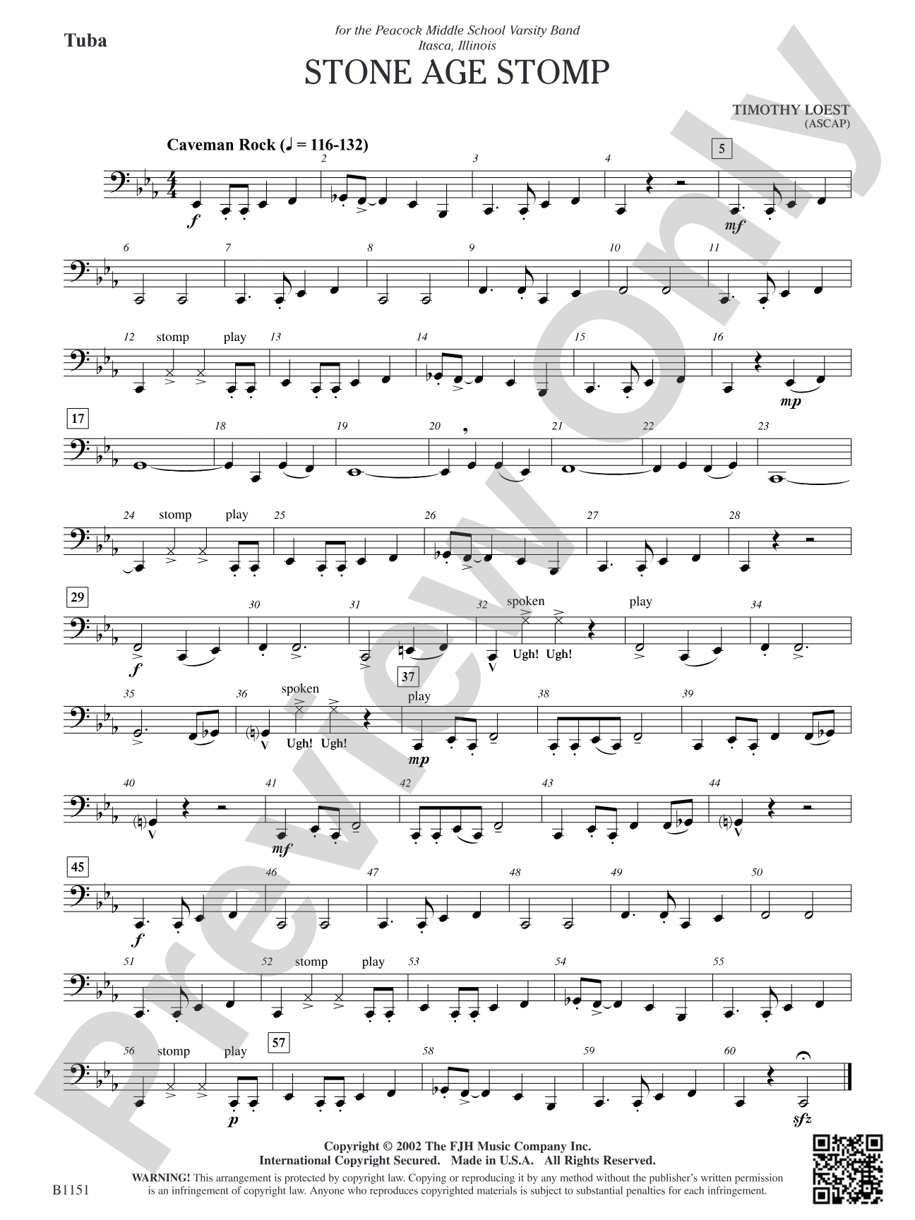 Stone Age Stomp: Tuba